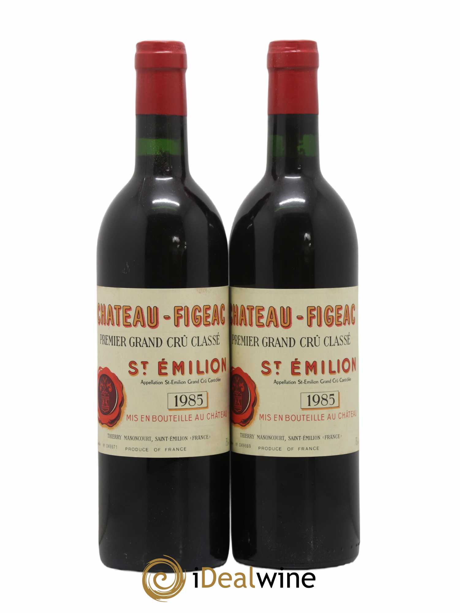 Château Figeac 1er Grand Cru Classé A 1985 - Lot de 2 bouteilles - 0