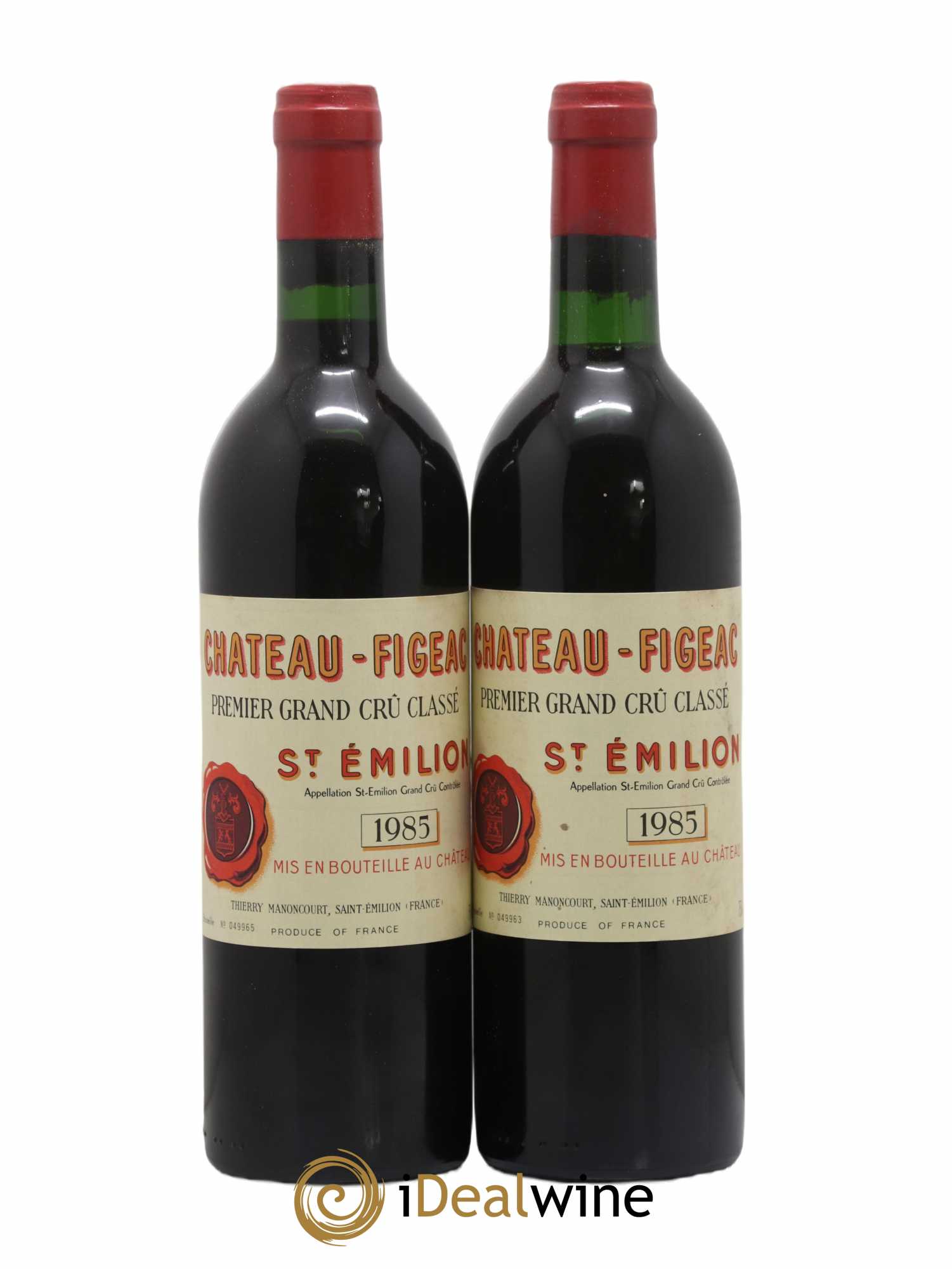 Château Figeac 1er Grand Cru Classé A 1985 - Lot de 2 bouteilles - 0
