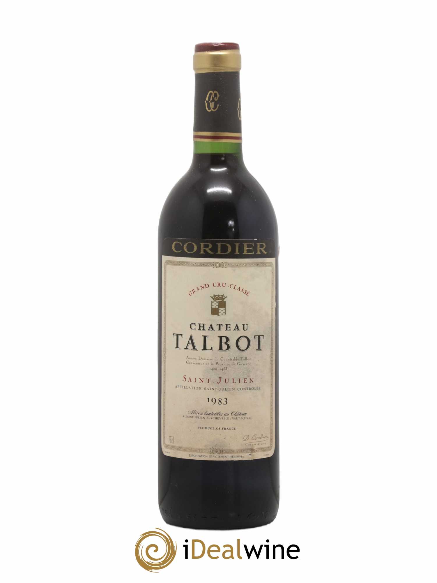 Château Talbot 4ème Grand Cru Classé 1983 - Lot de 1 bouteille - 0