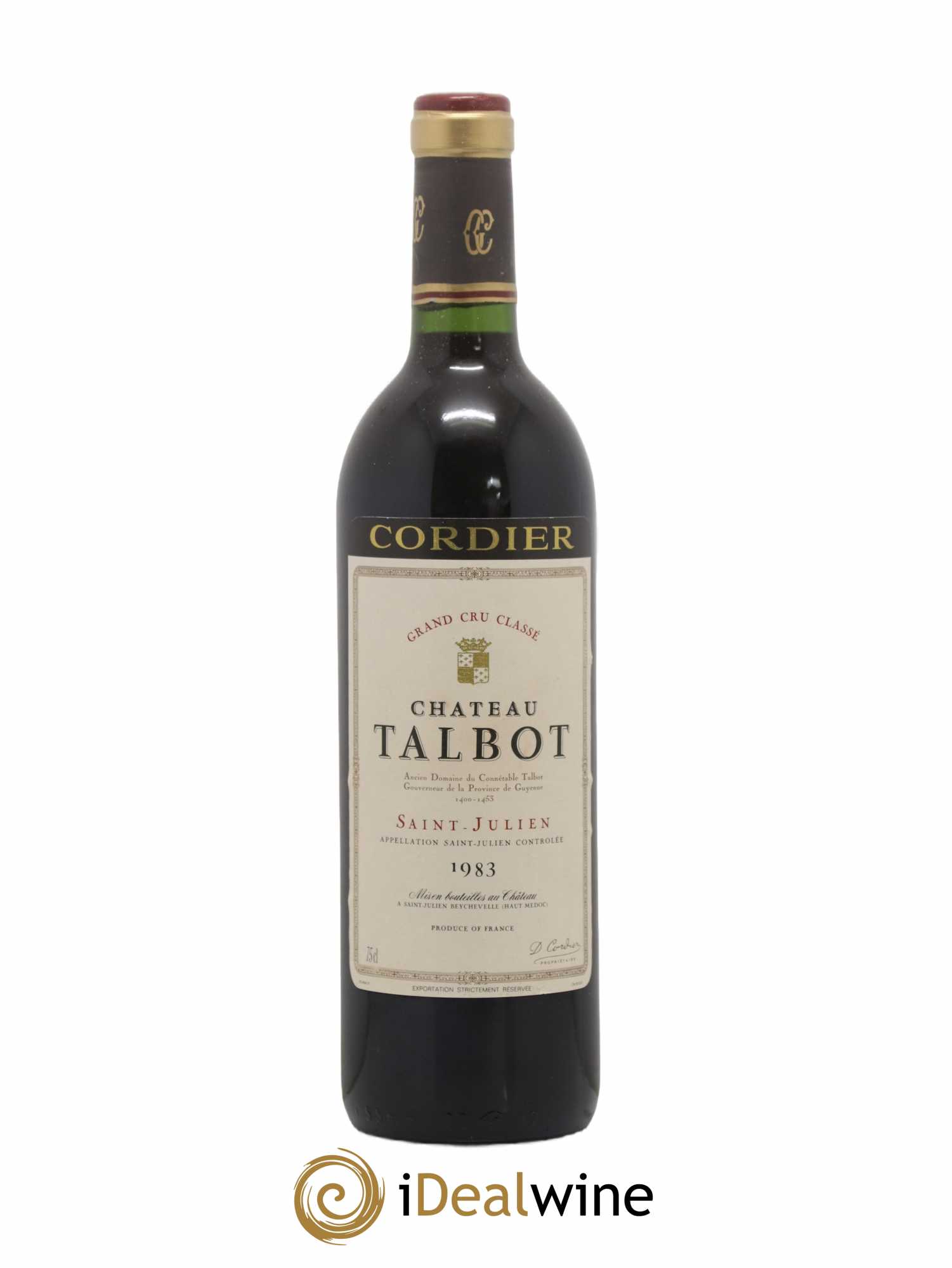 Château Talbot 4ème Grand Cru Classé 1983 - Lot de 1 bouteille - 0