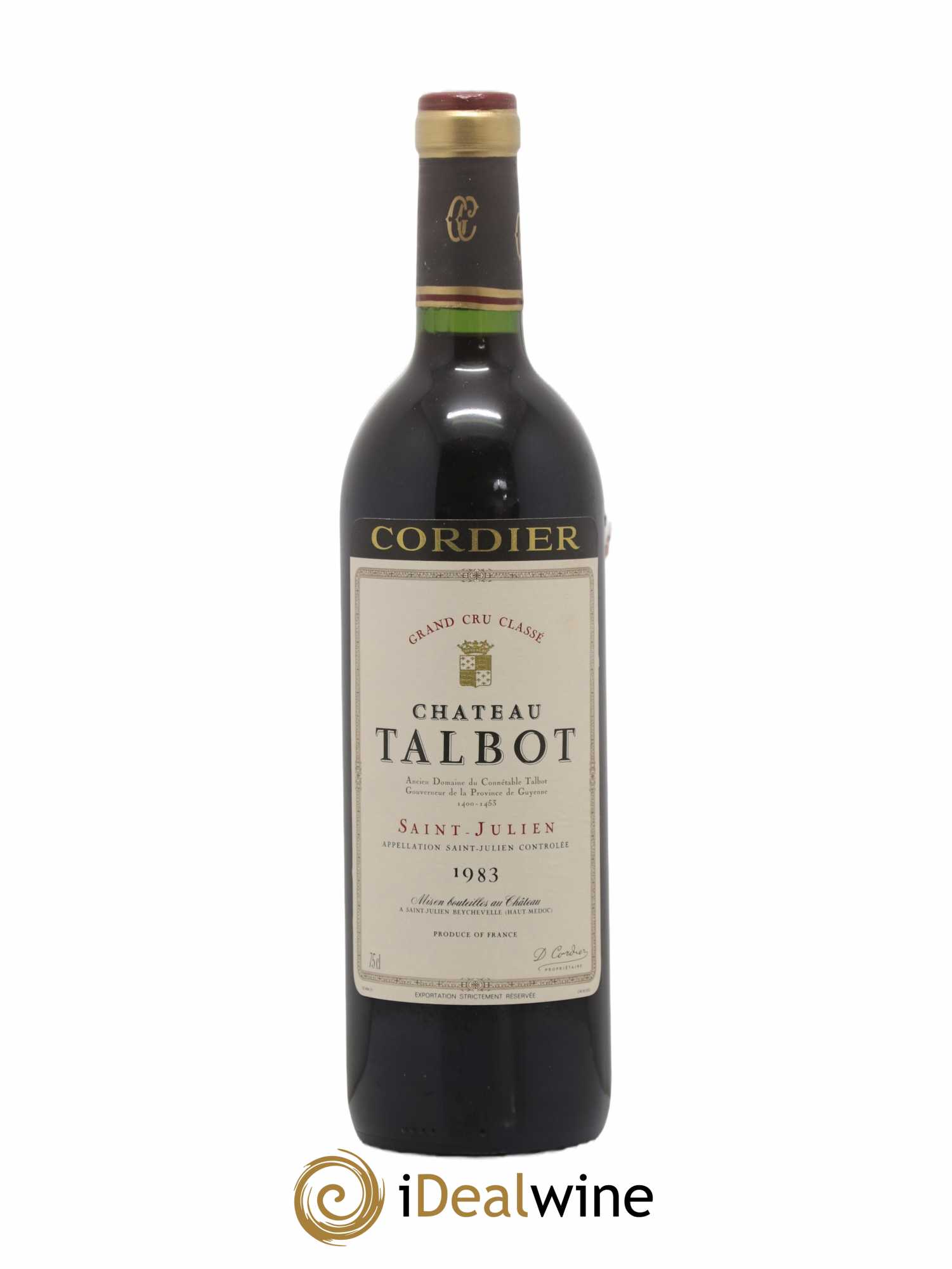 Château Talbot 4ème Grand Cru Classé 1983 - Lot de 1 bouteille - 0