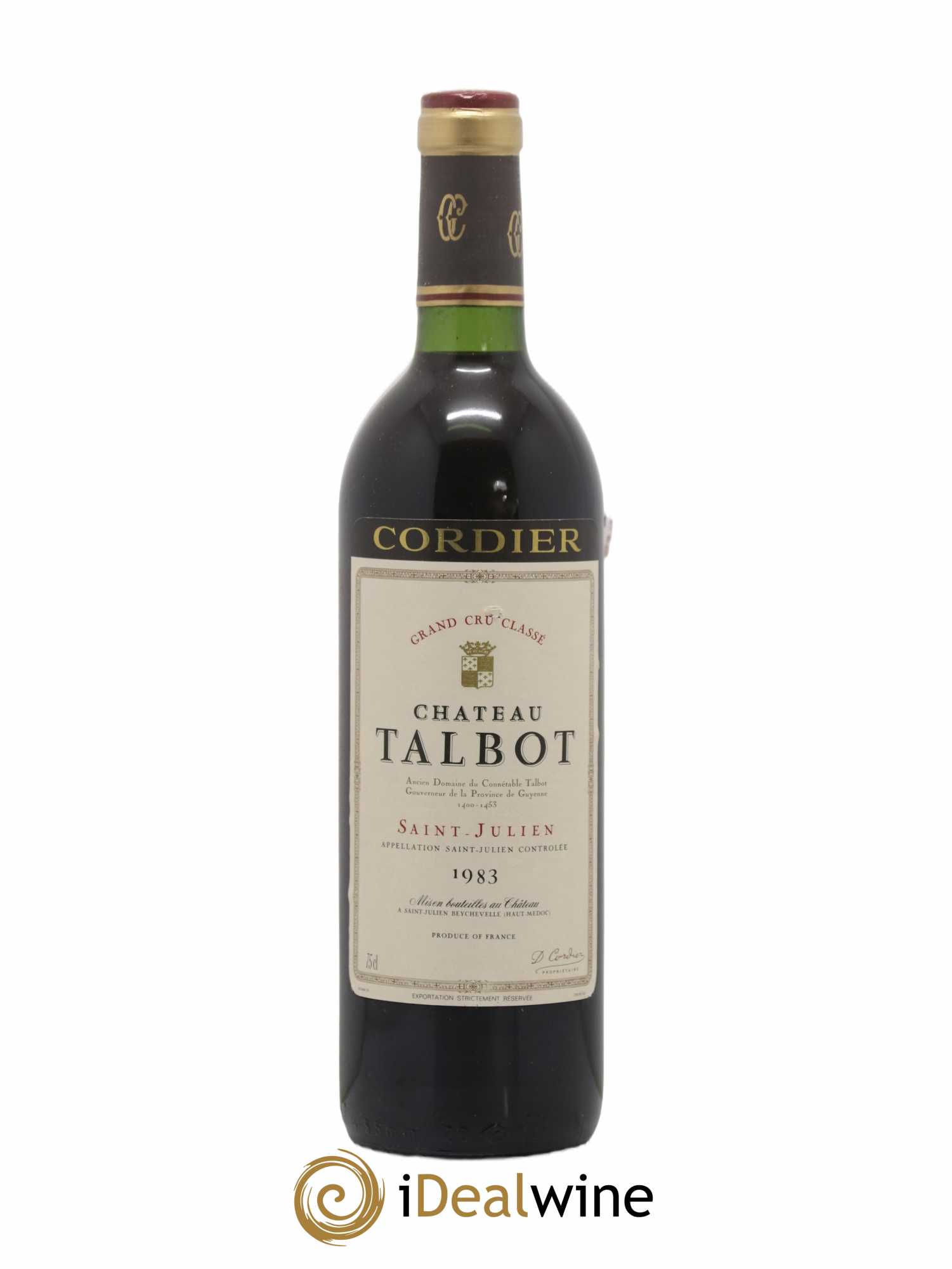 Château Talbot 4ème Grand Cru Classé 1983 - Lot de 1 bouteille - 0