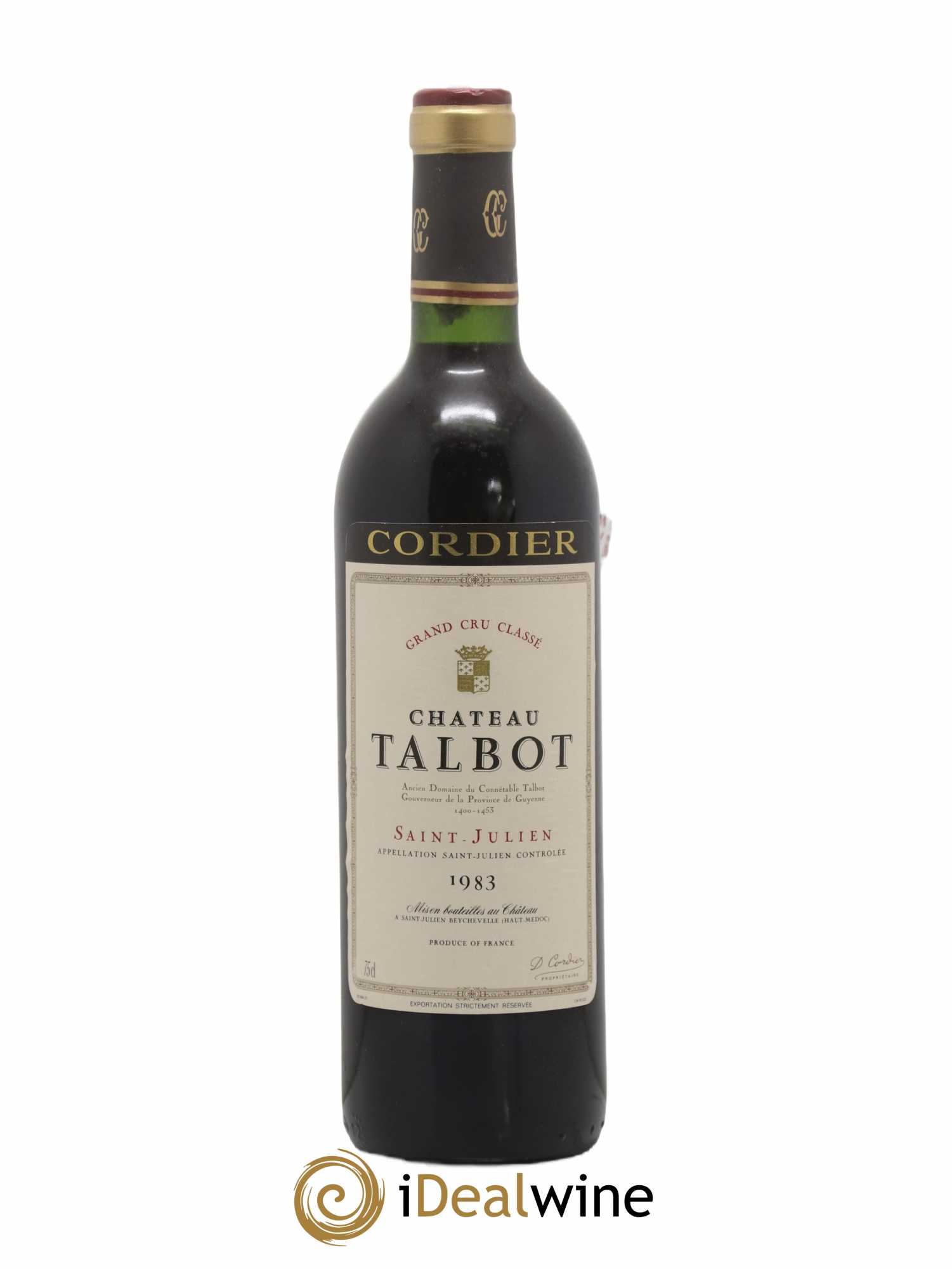Château Talbot 4ème Grand Cru Classé 1983 - Lot de 1 bouteille - 0