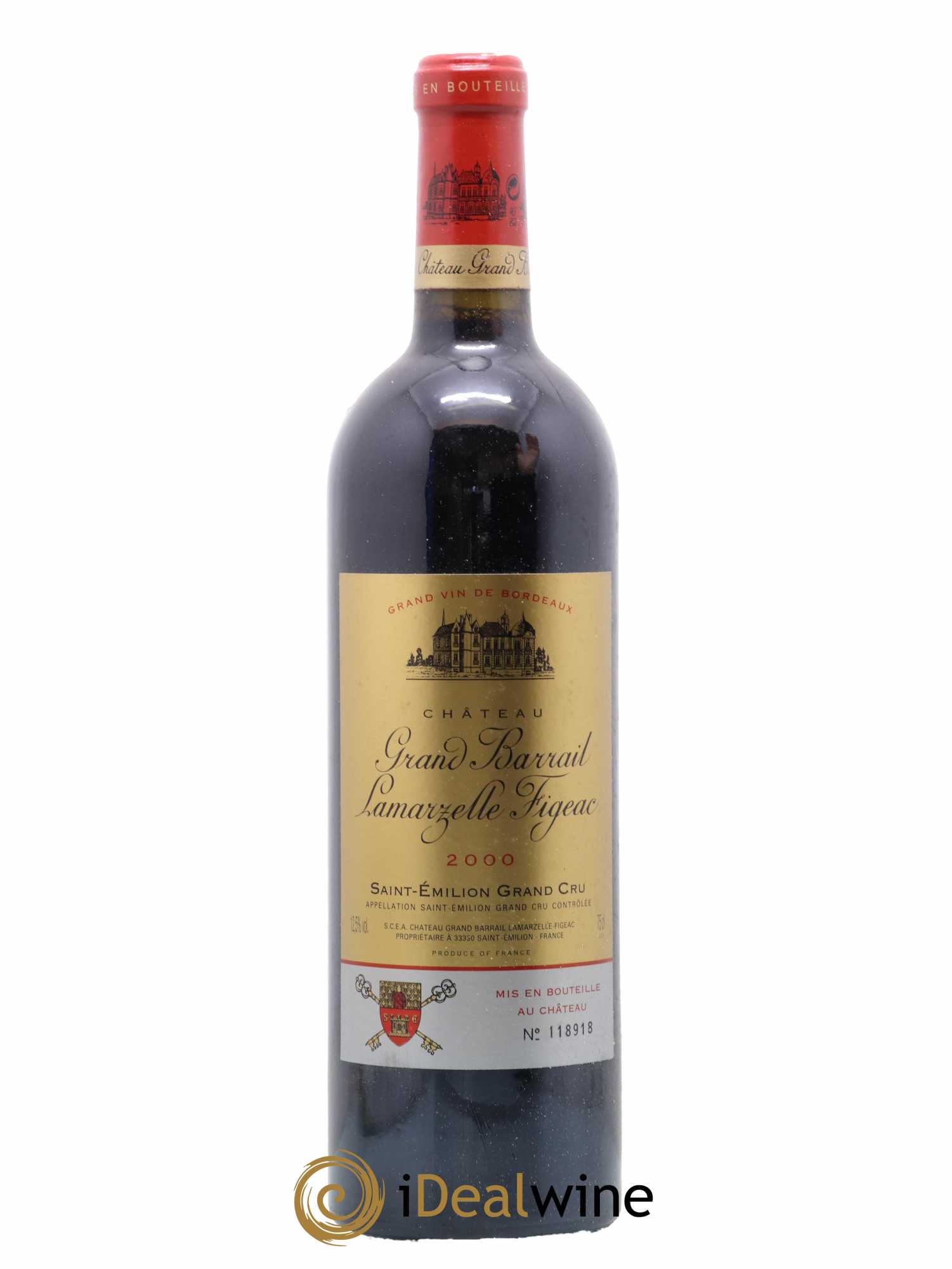 Château Grand Barrail Lamarzelle Figeac Grand Cru Classé 2000 - Lot of 1 bottle - 0