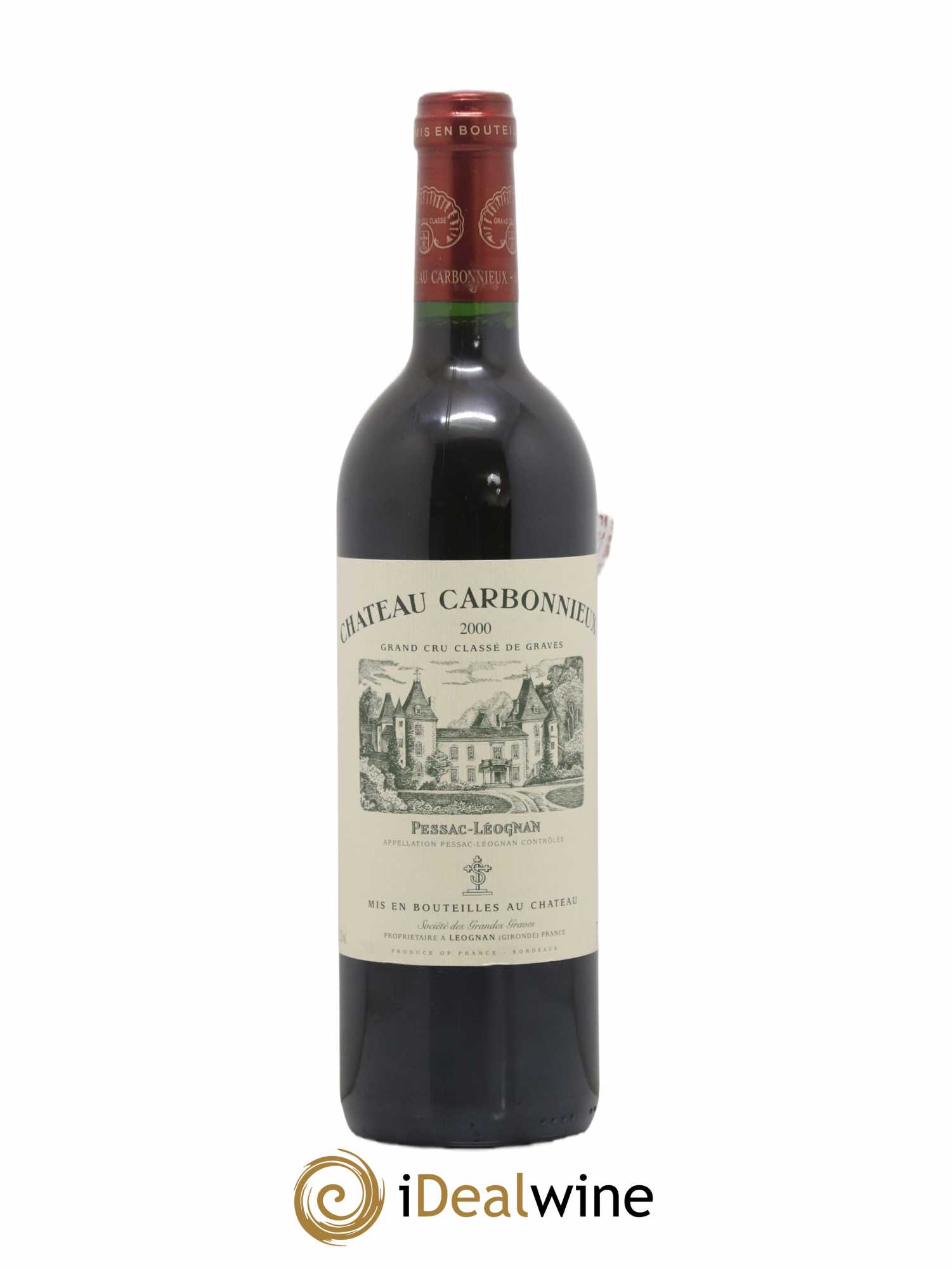 Château Carbonnieux Cru Classé de Graves 2000 - Lot de 1 bouteille - 0