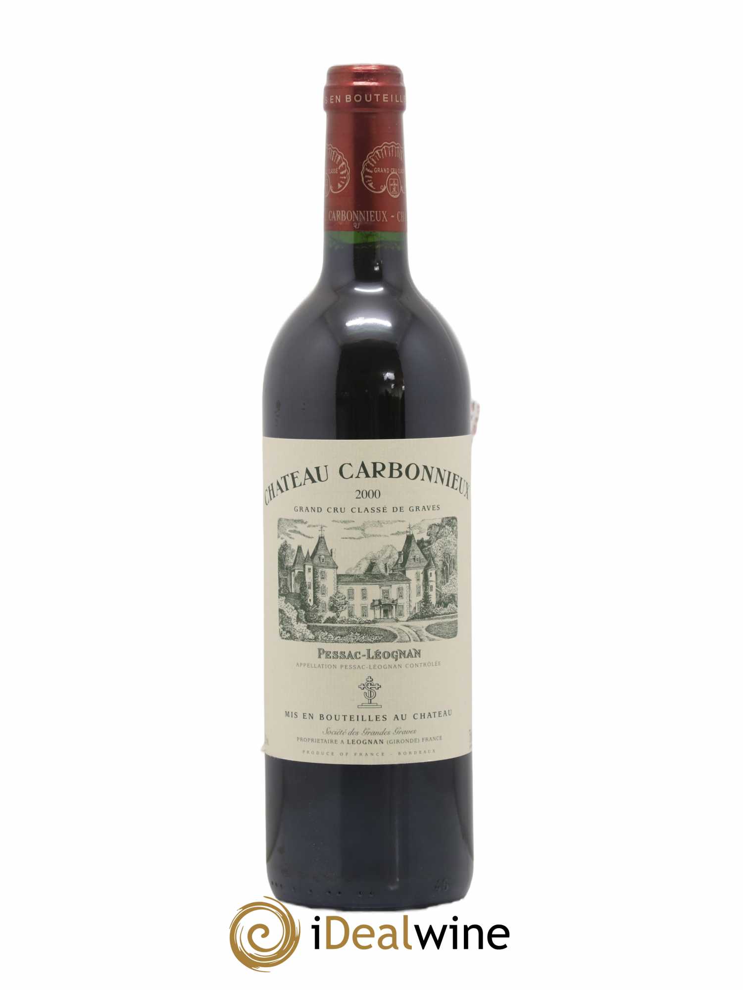 Château Carbonnieux Cru Classé de Graves 2000 - Lot de 1 bouteille - 0
