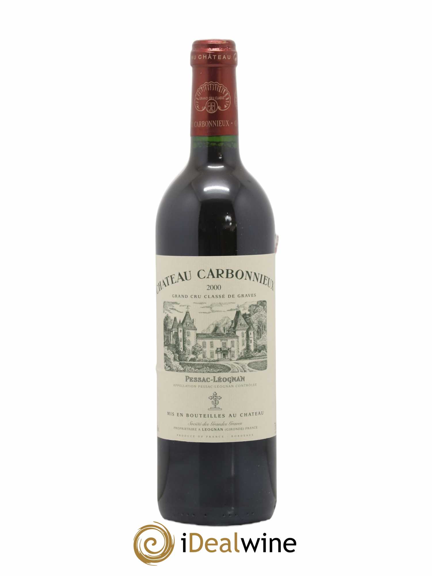 Château Carbonnieux Cru Classé de Graves 2000 - Lot de 1 bouteille - 0