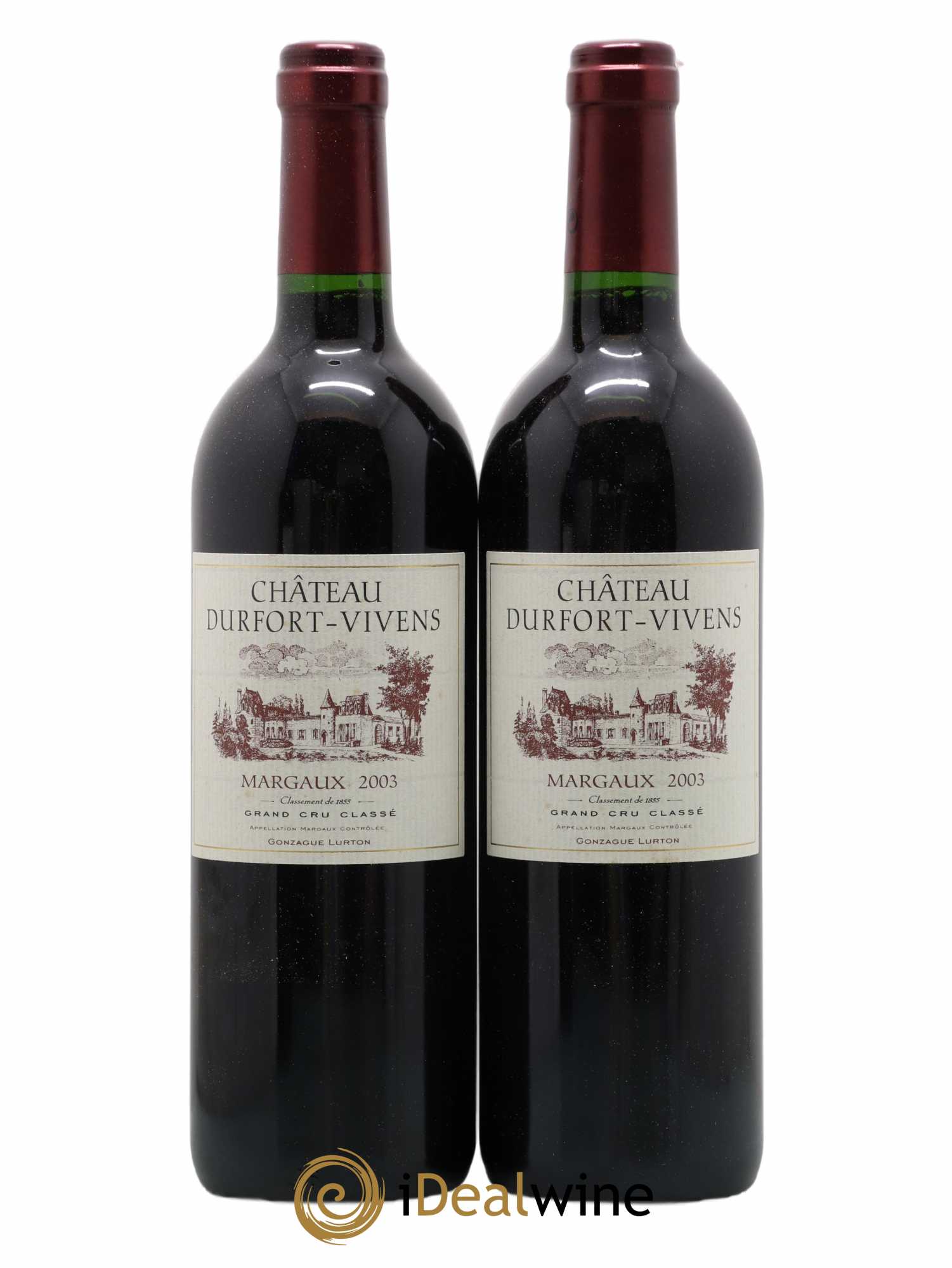 Château Durfort Vivens 2ème Grand Cru Classé 2003 - Lot de 2 bouteilles - 0