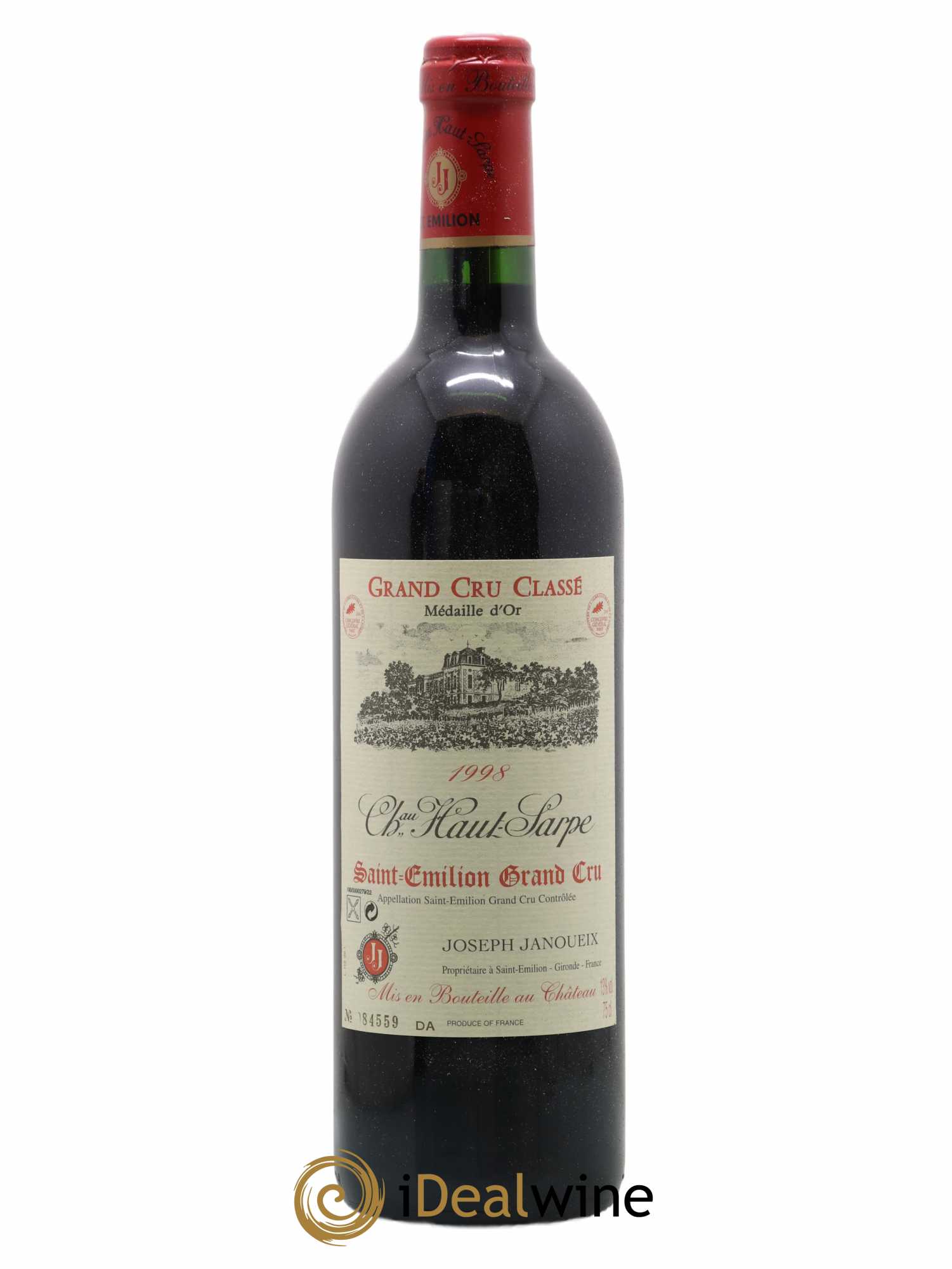 Château Haut Sarpe Grand Cru Classé 1998 - Lot de 1 bouteille - 0