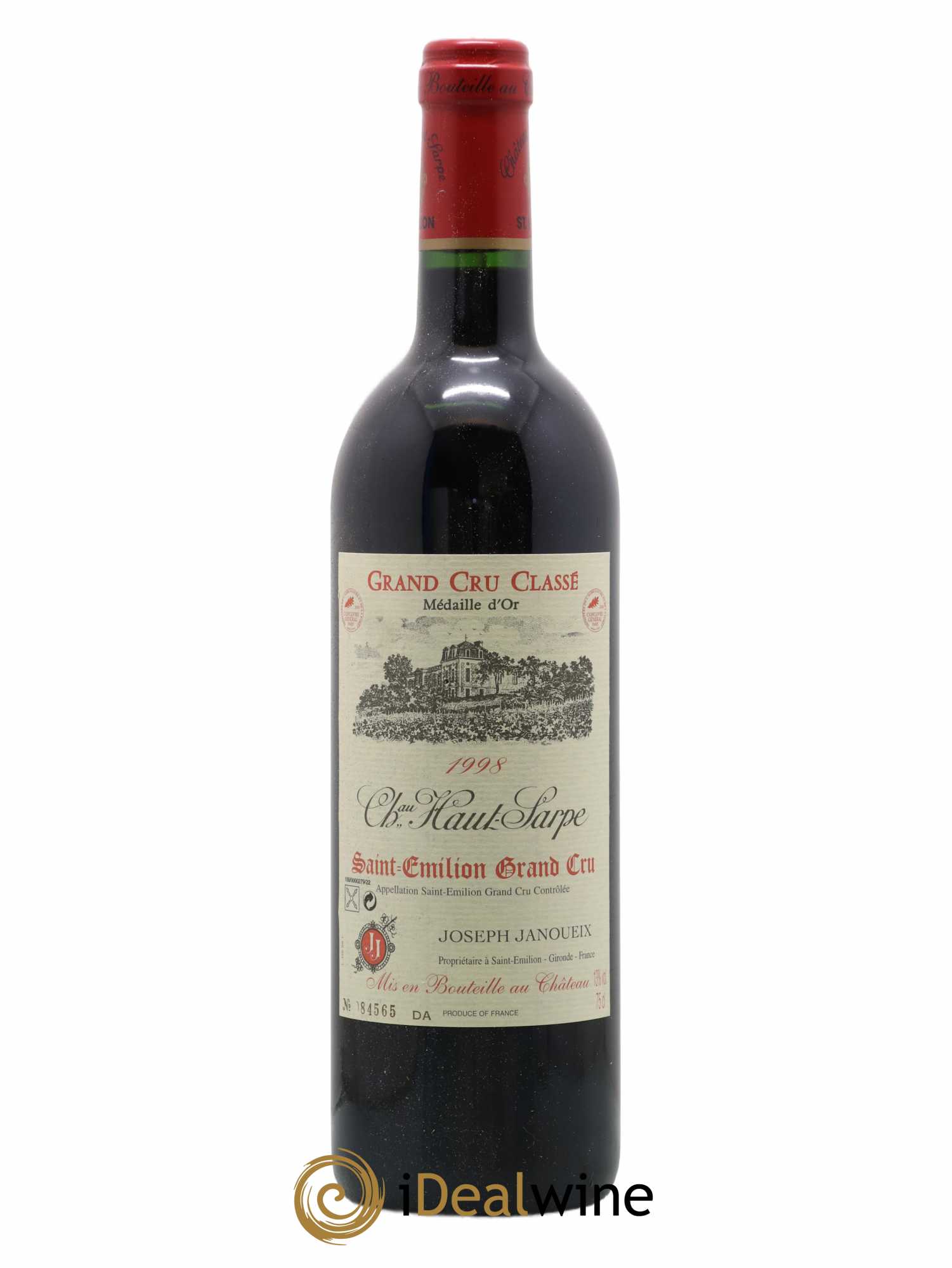 Château Haut Sarpe Grand Cru Classé 1998 - Lot de 1 bouteille - 0