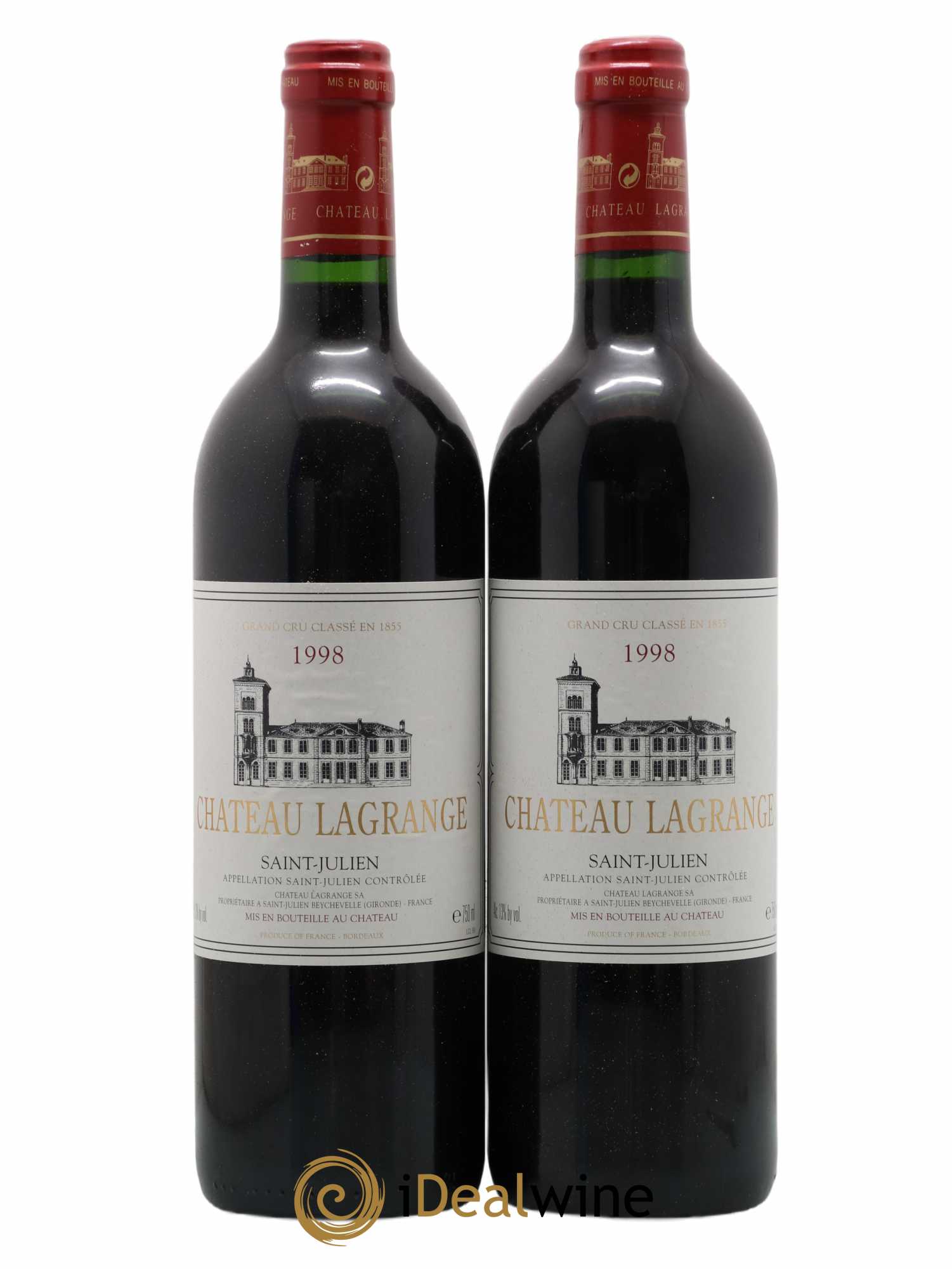 Château Lagrange 3ème Grand Cru Classé 1998 - Lot de 2 bouteilles - 0
