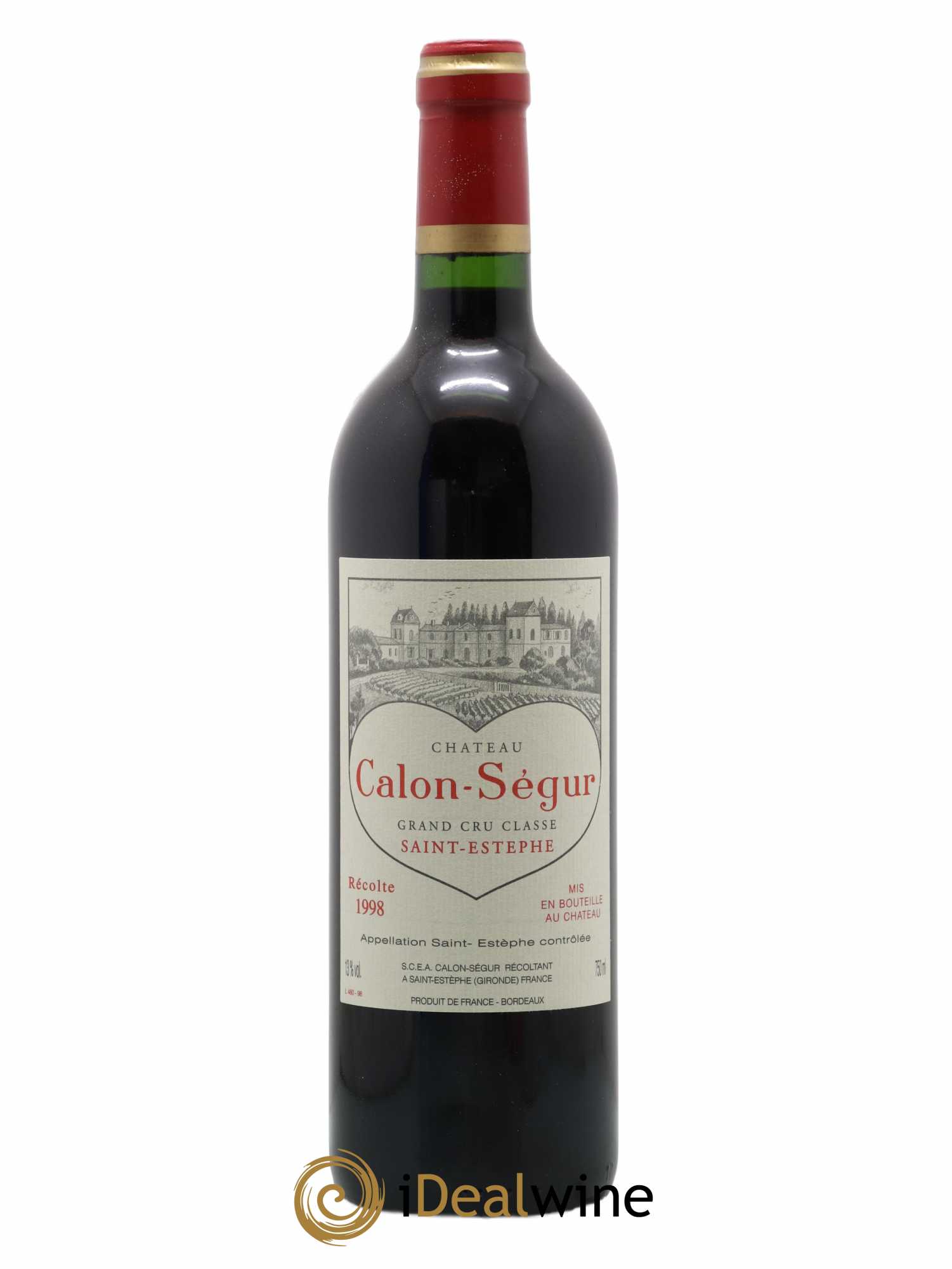 Château Calon Ségur 3ème Grand Cru Classé 1998 - Lot of 1 bottle - 0