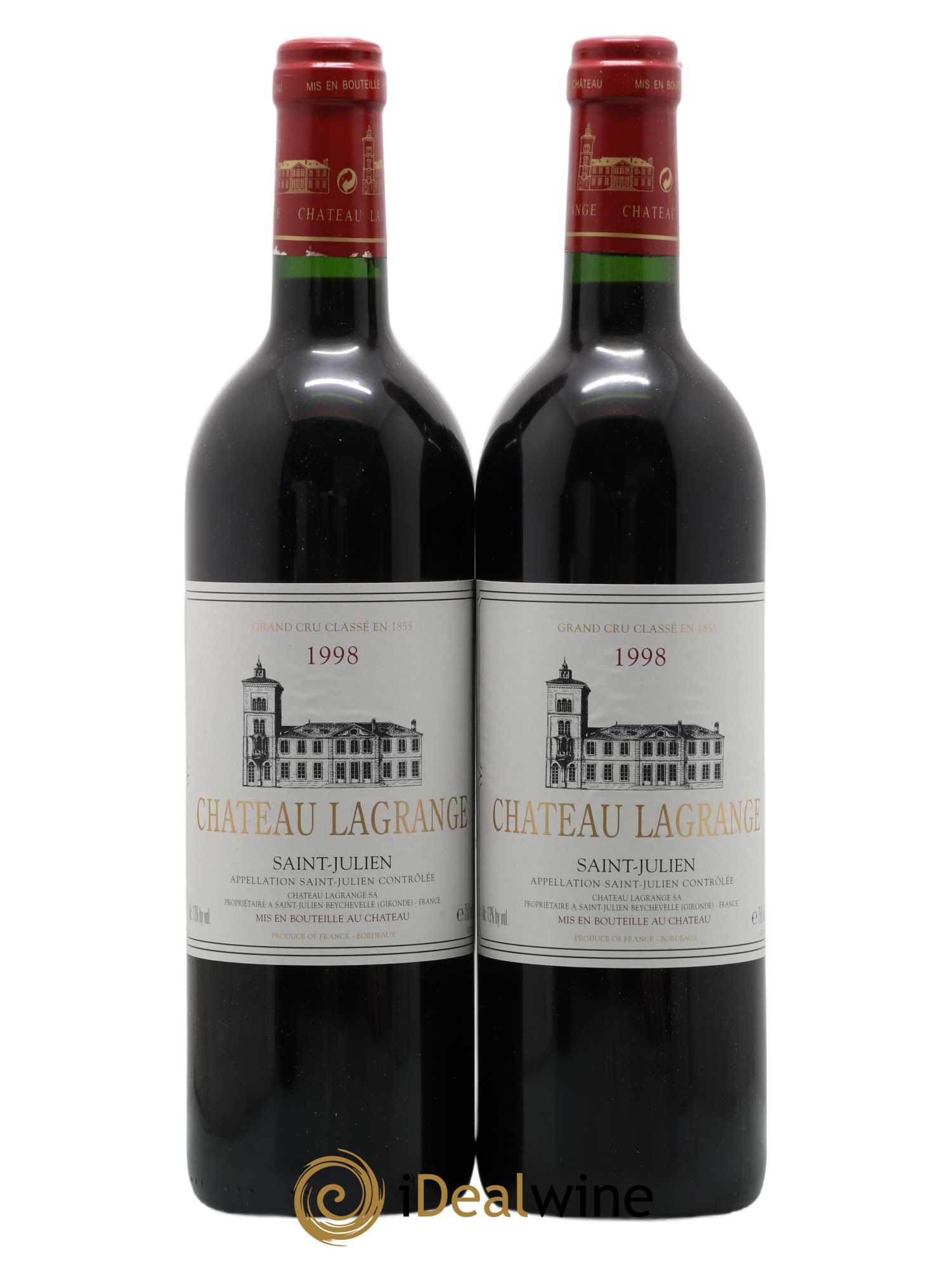 Château Lagrange 3ème Grand Cru Classé 1998 - Lot de 2 bouteilles - 0