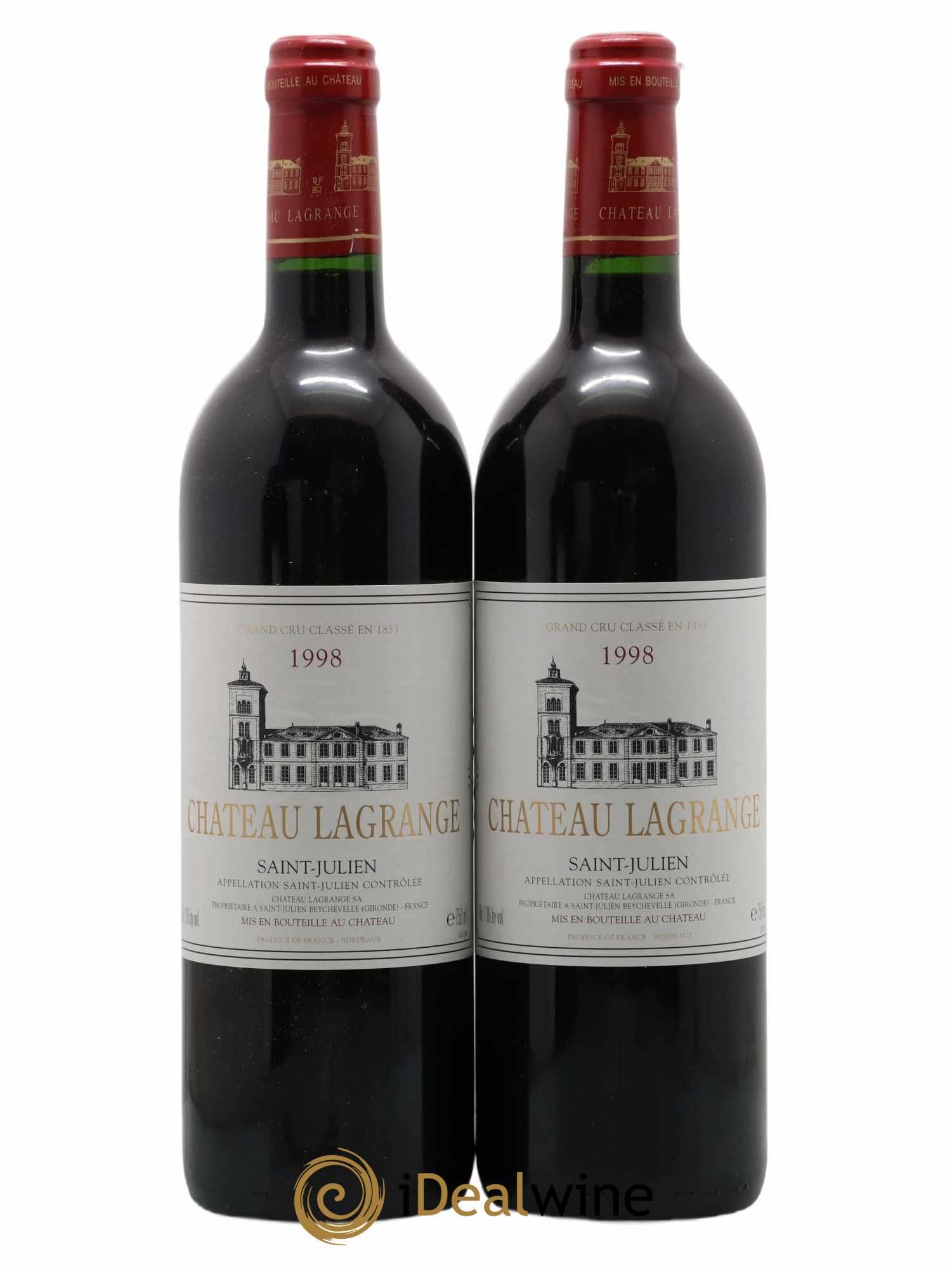 Château Lagrange 3ème Grand Cru Classé 1998 - Posten von 2 Flaschen - 0