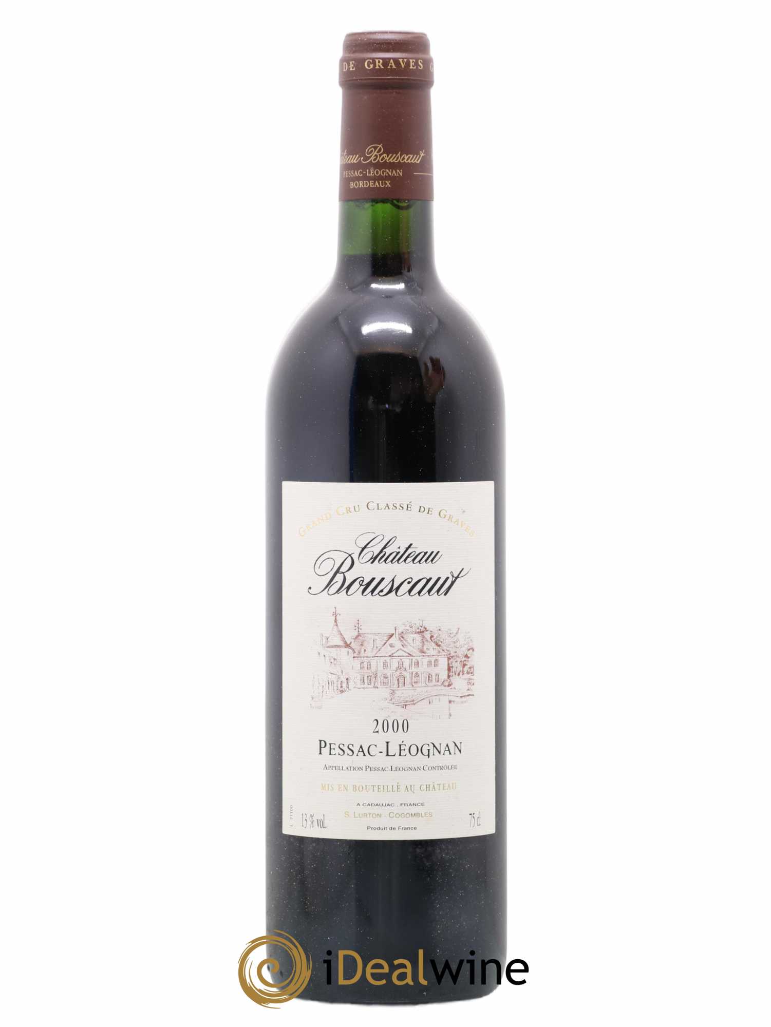 Château Bouscaut Cru Classé de Graves 2000 - Lot de 1 bouteille - 0