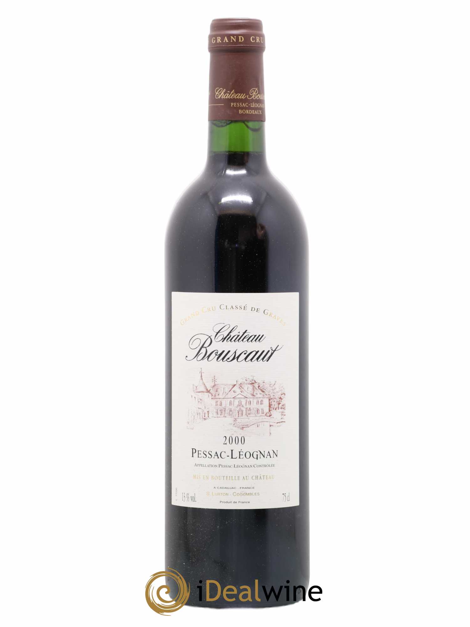 Château Bouscaut Cru Classé de Graves 2000 - Lot de 1 bouteille - 0