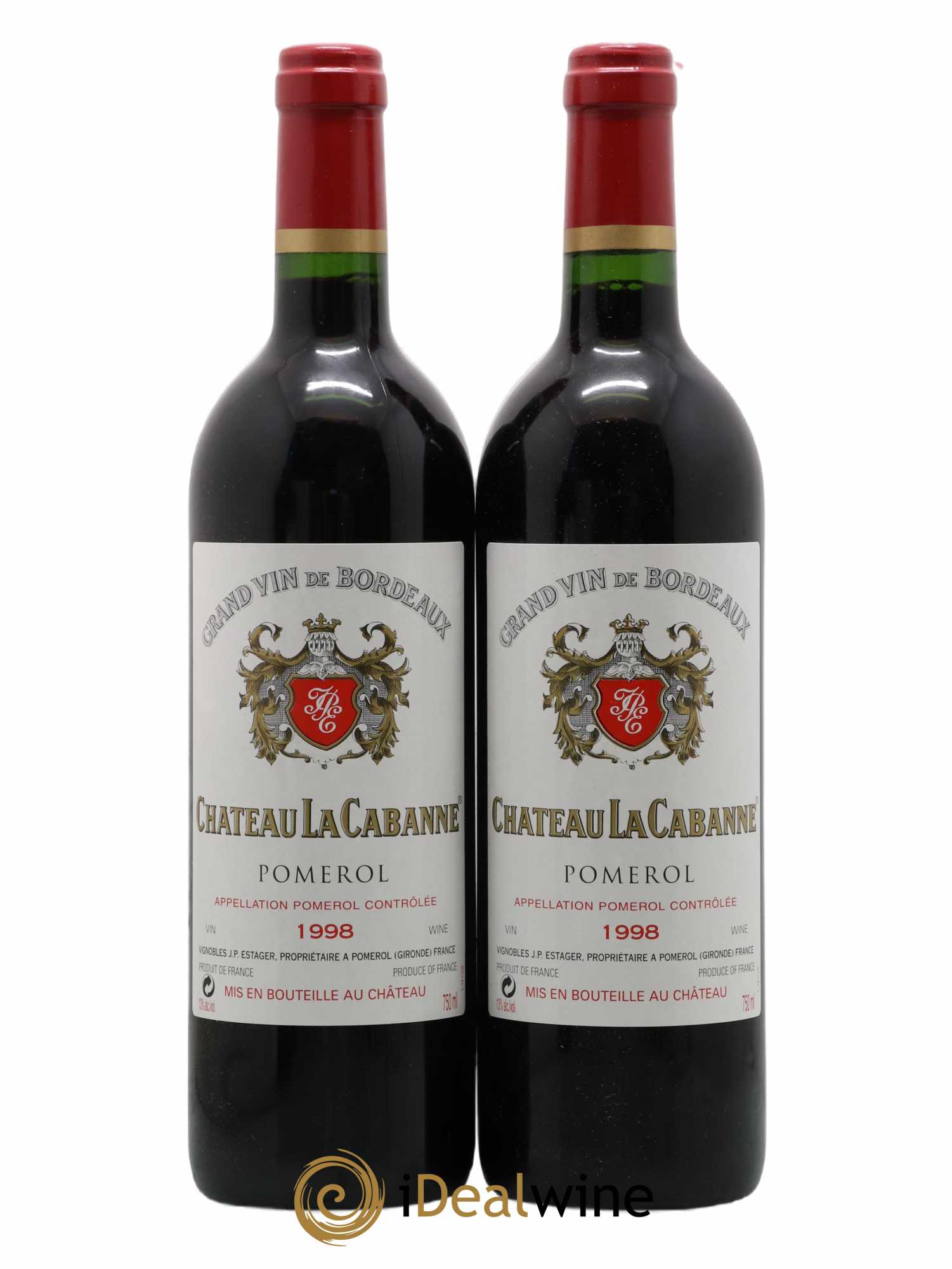 Château la Cabanne 1998 - Lot de 2 bouteilles - 0