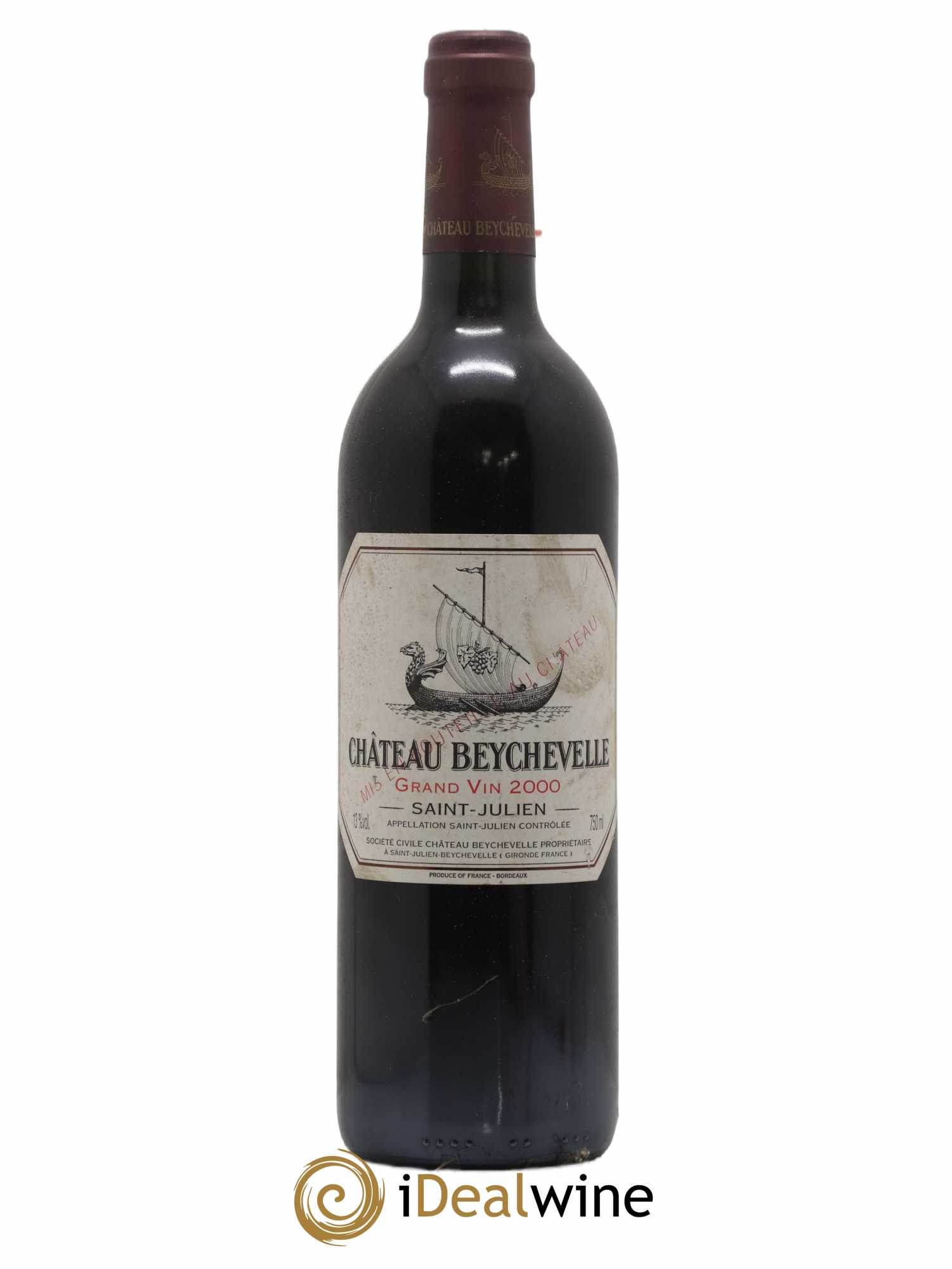 Château Beychevelle 4ème Grand Cru Classé 2000 - Lot de 1 bouteille - 0