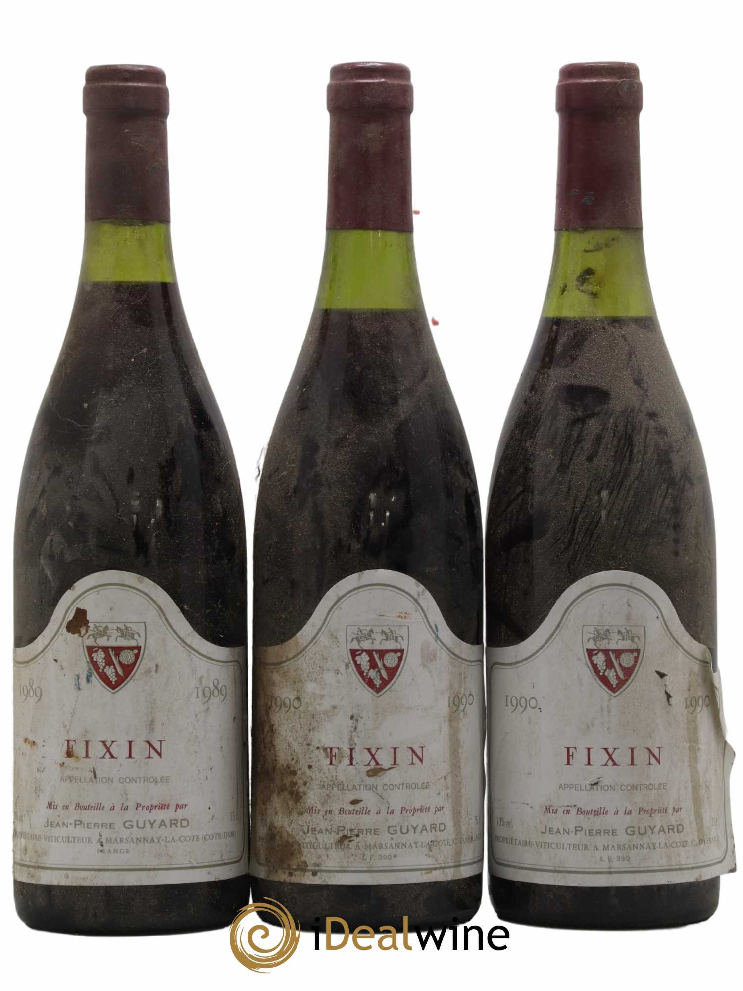 Fixin Guyard 1989 - Lot de 3 bouteilles - 0
