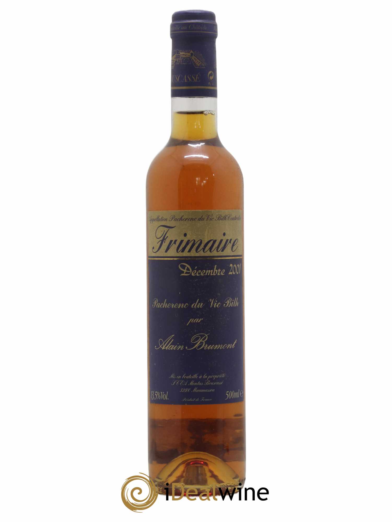 Pacherenc du Vic-Bilh Château Bouscassé Frimaire Alain Brumont 50cl 2001 - Lotto di 1 bottiglia - 0