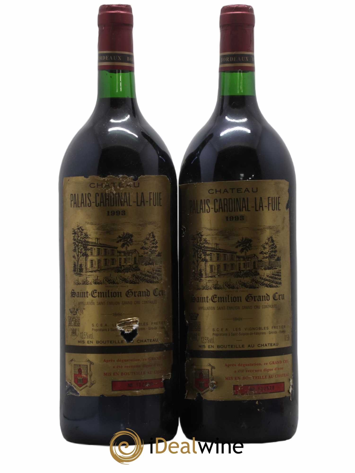 Château Palais Cardinal La Fuie 1993 - Lot de 2 magnums - 0