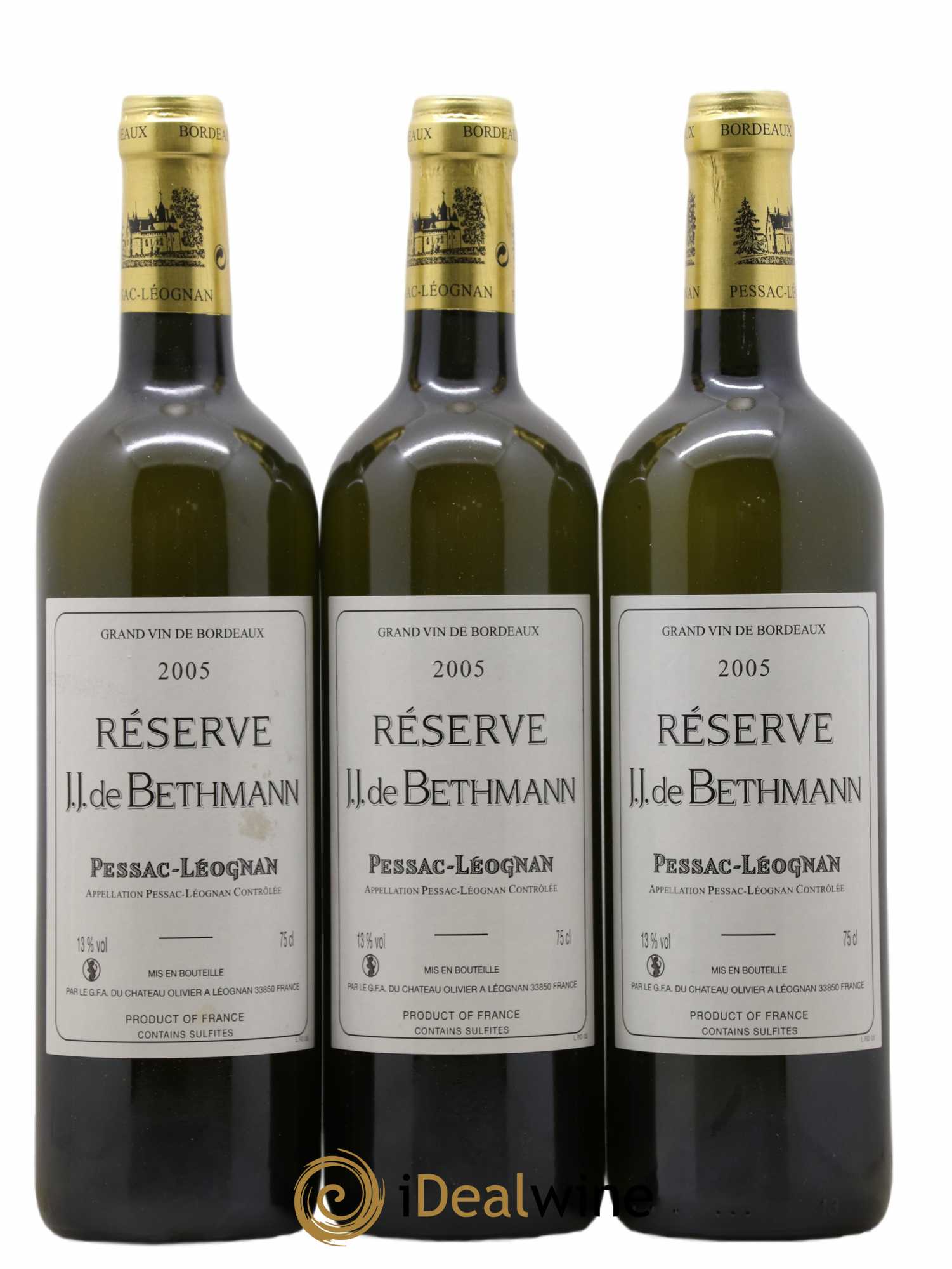 Pessac-Léognan Réserve J.J. De Berthman 2005 - Posten von 3 Flaschen - 0