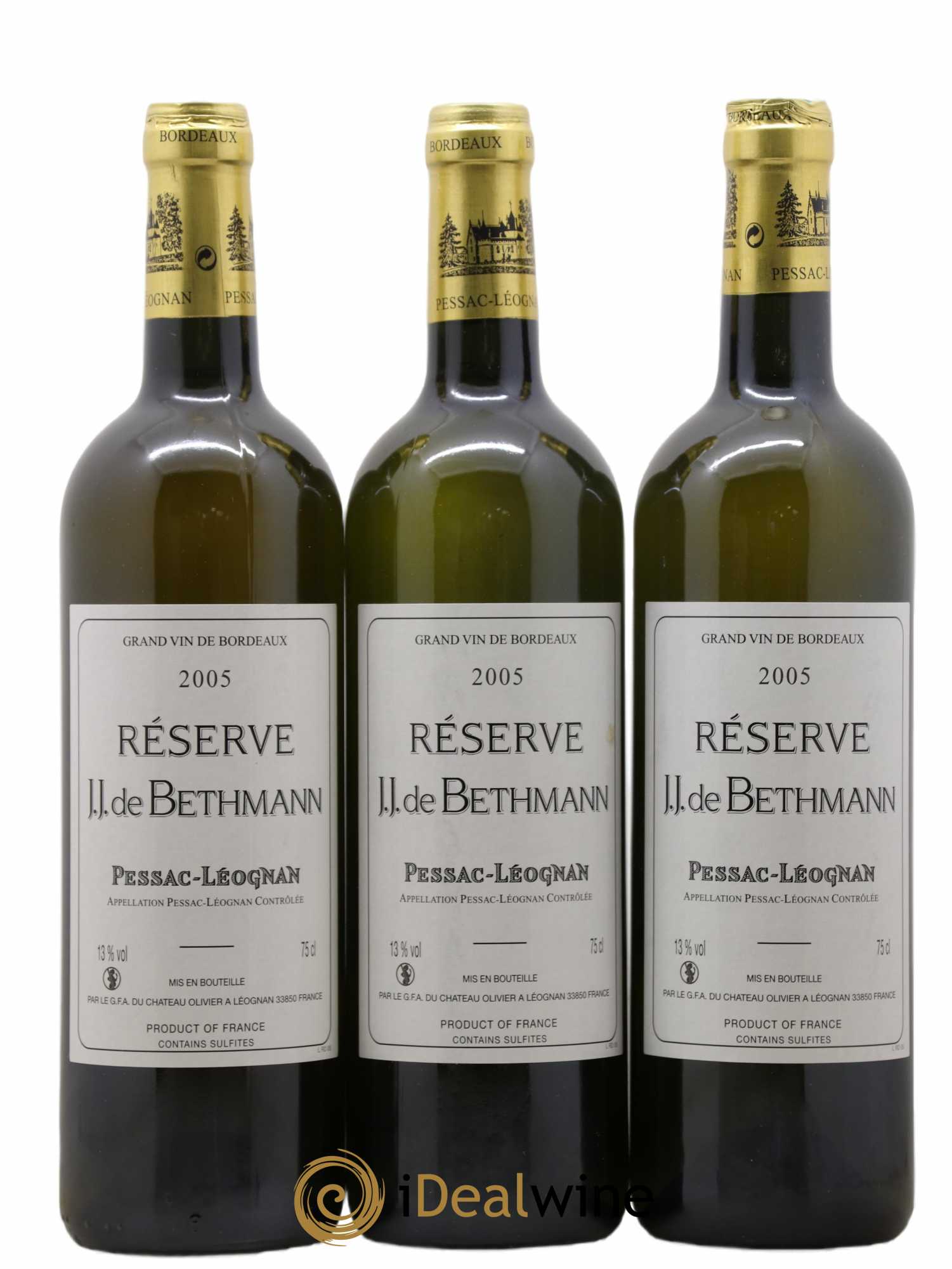 Pessac-Léognan (ohne Mindestpreis) 2005 - Posten von 3 Flaschen - 0