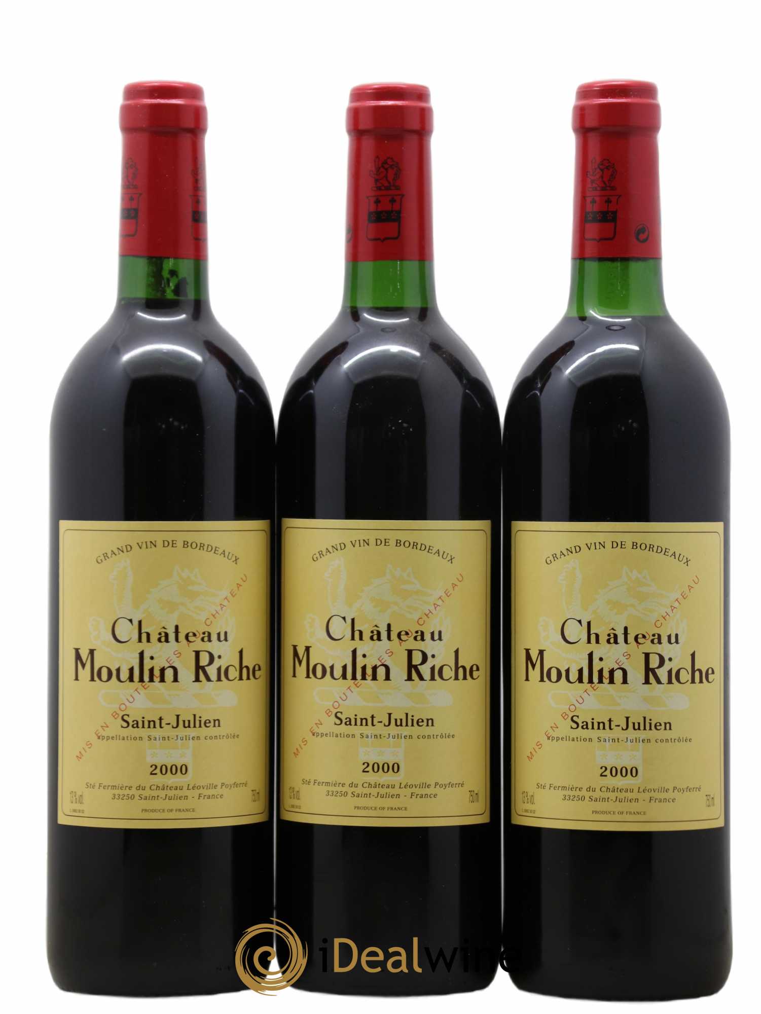 Château Moulin Riche 2000 - Lot de 6 bouteilles - 1
