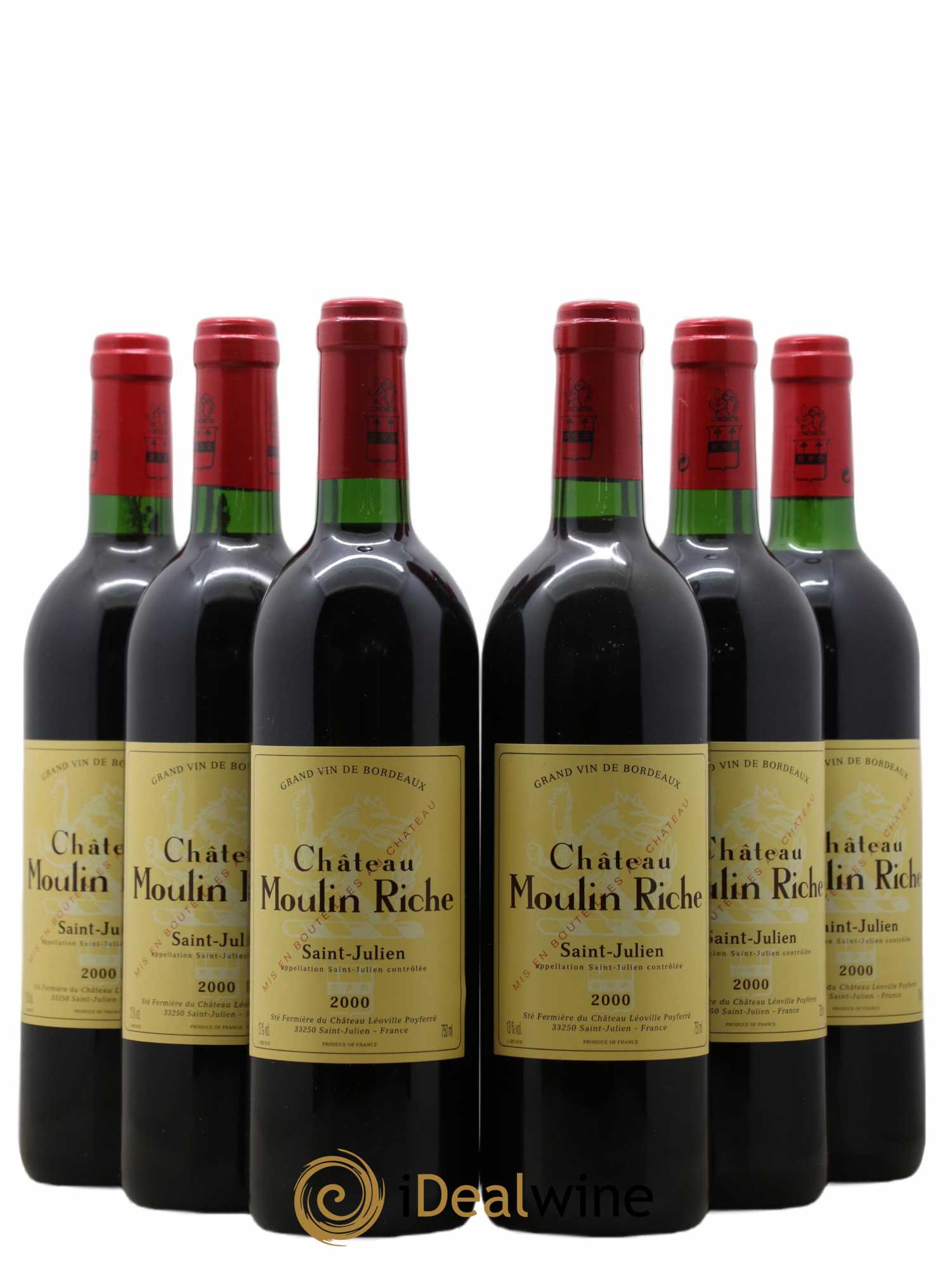 Château Moulin Riche 2000 - Lot de 6 bouteilles - 0