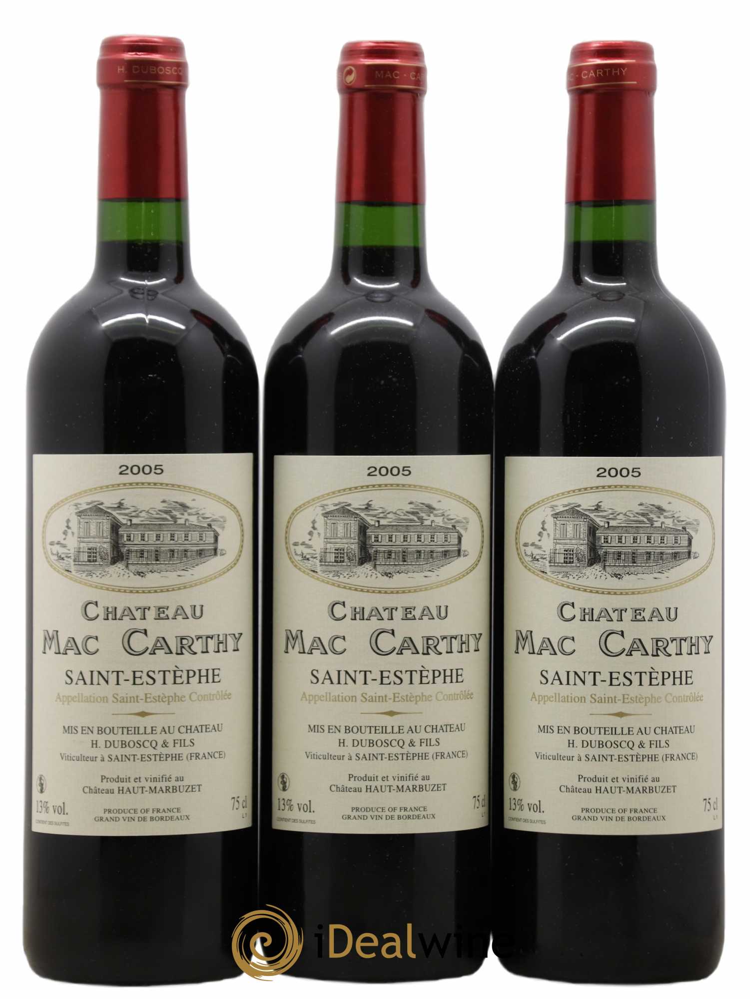 Saint-Estèphe Château Mac Carthy 2005 - Lot de 12 bouteilles - 2