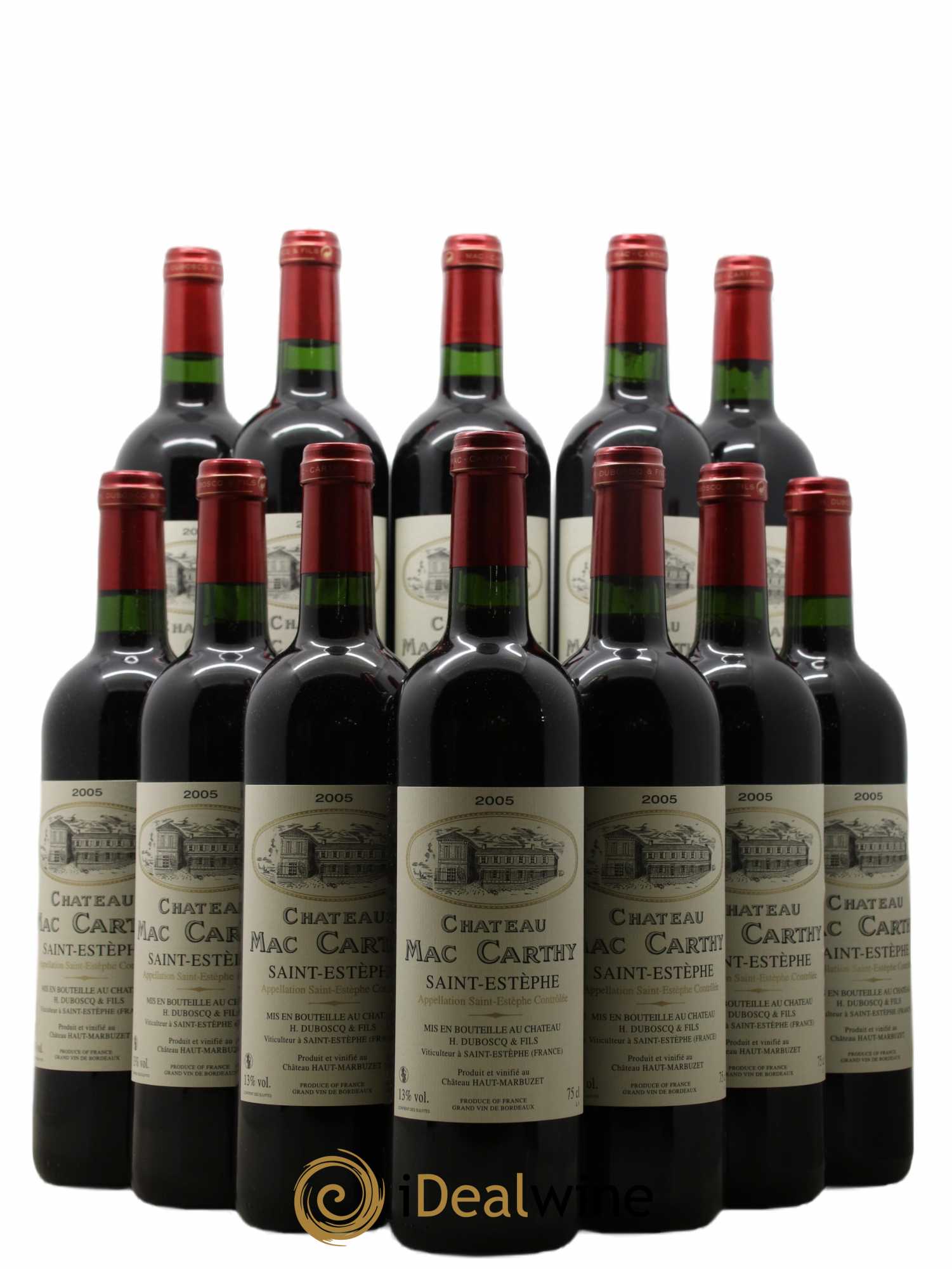 Saint-Estèphe Château Mac Carthy 2005 - Lot de 12 bouteilles - 0