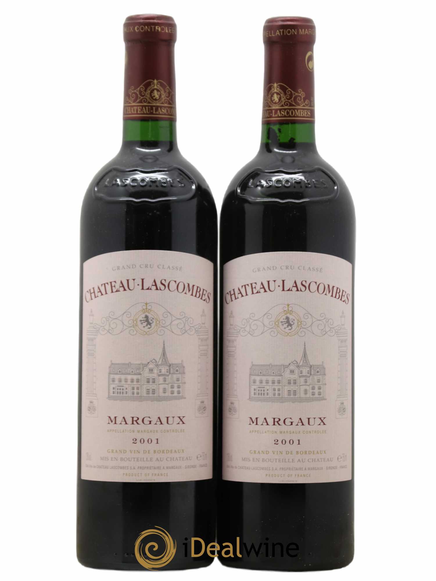 Château Lascombes 2ème Grand Cru Classé 2001 - Lot de 2 bouteilles - 0