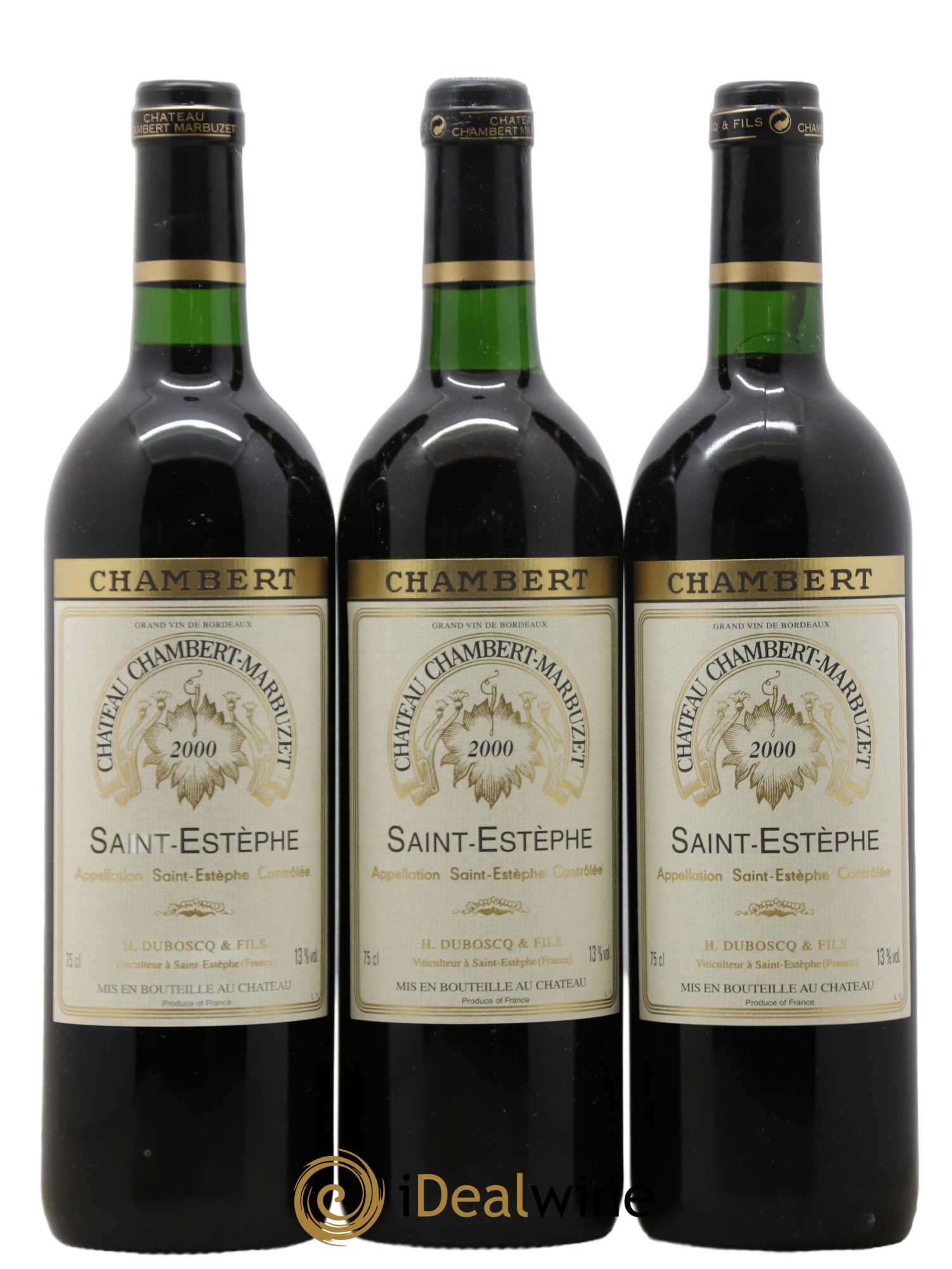 Château Chambert-Marbuzet Cru Bourgeois 2000 - Lot de 6 bouteilles - 1