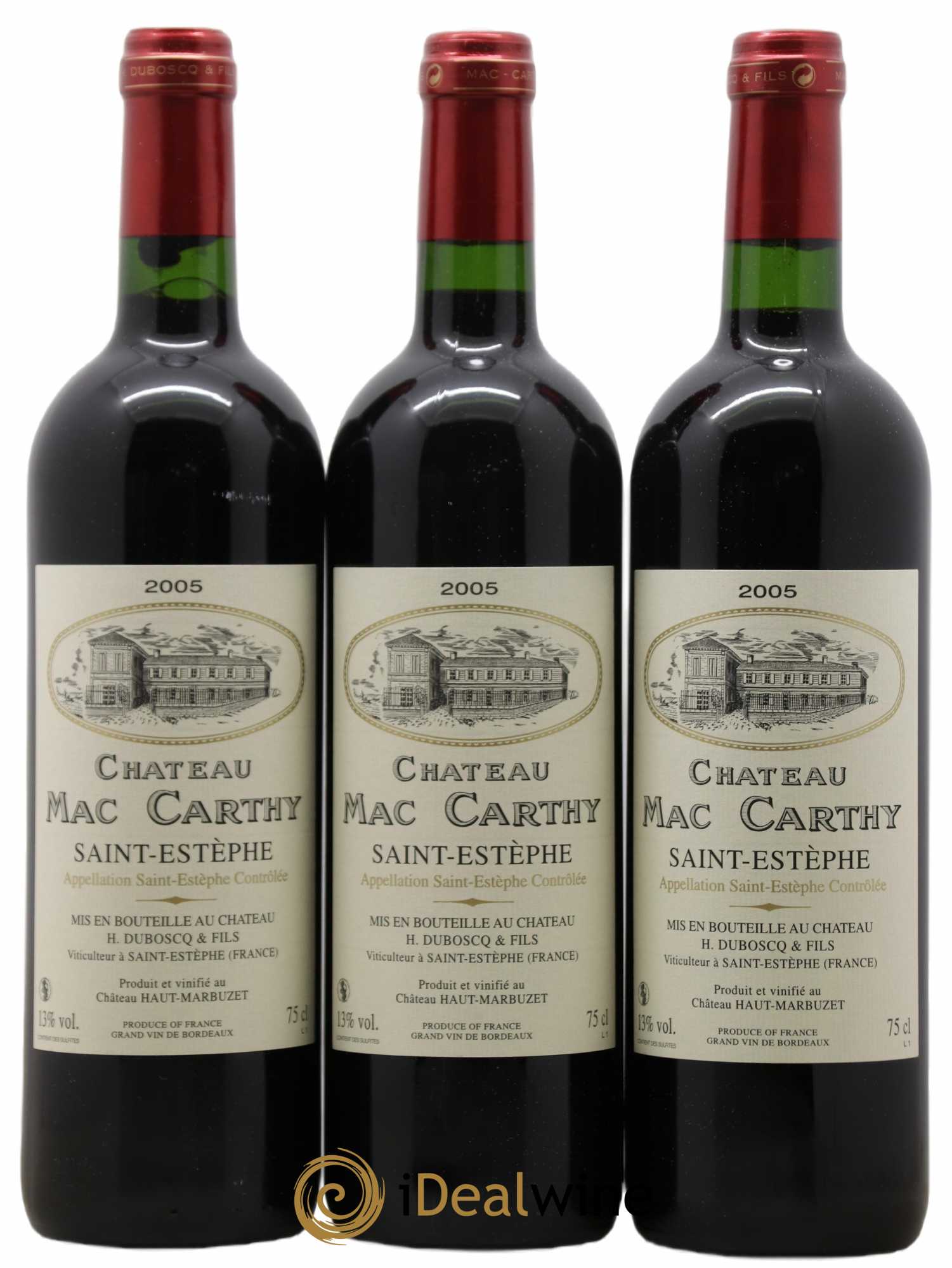 Saint-Estèphe Château Mac Carthy 2005 - Lot de 6 bouteilles - 2