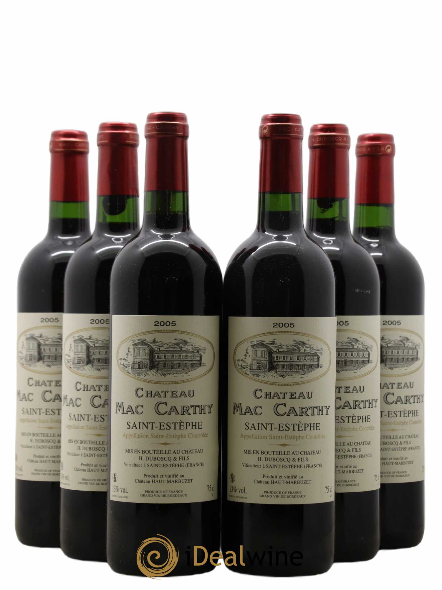 Saint-Estèphe Château Mac Carthy 2005 - Lot de 6 bouteilles - 0
