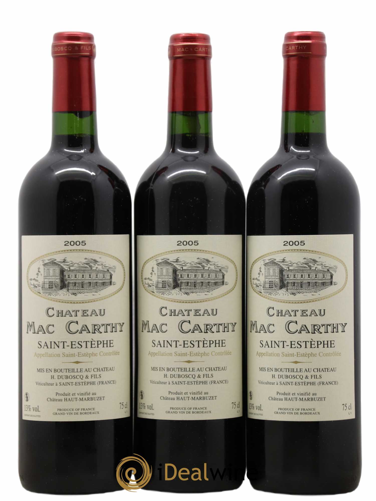 Saint-Estèphe Château Mac Carthy 2005 - Lot de 6 bouteilles - 2