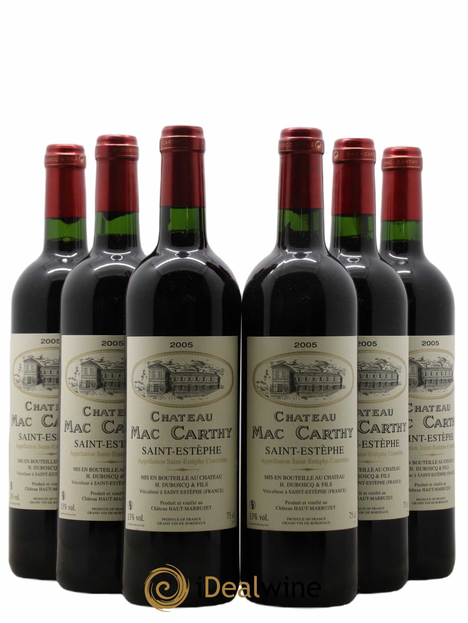 Saint-Estèphe Château Mac Carthy 2005 - Lot de 6 bouteilles - 0