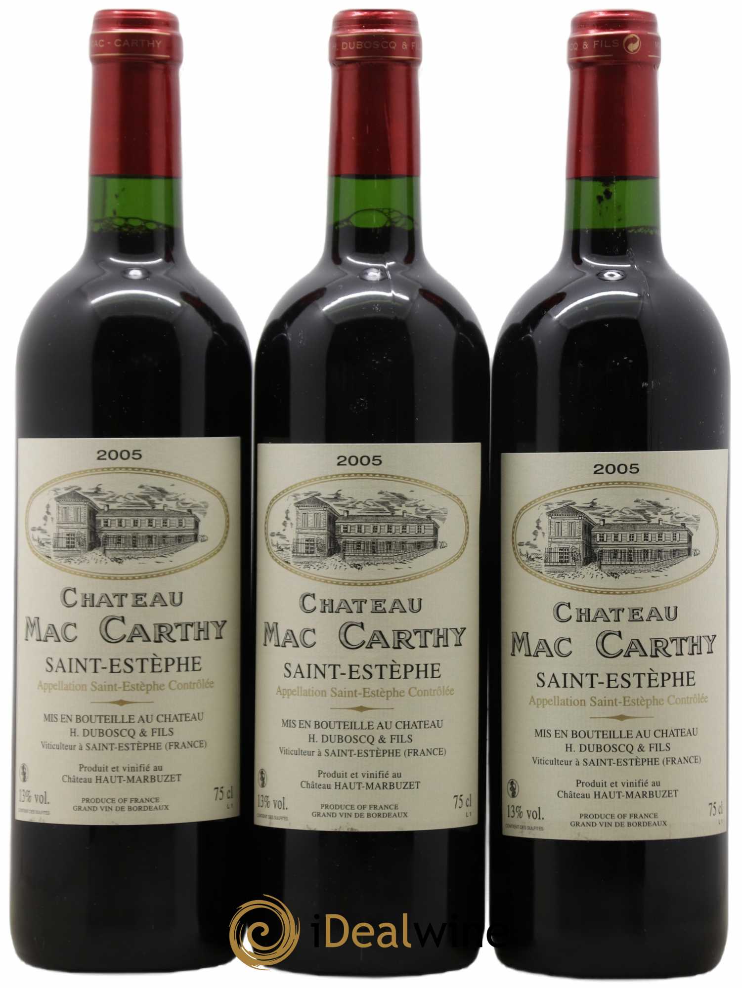 Saint-Estèphe Château Mac Carthy 2005 - Lot de 6 bouteilles - 1