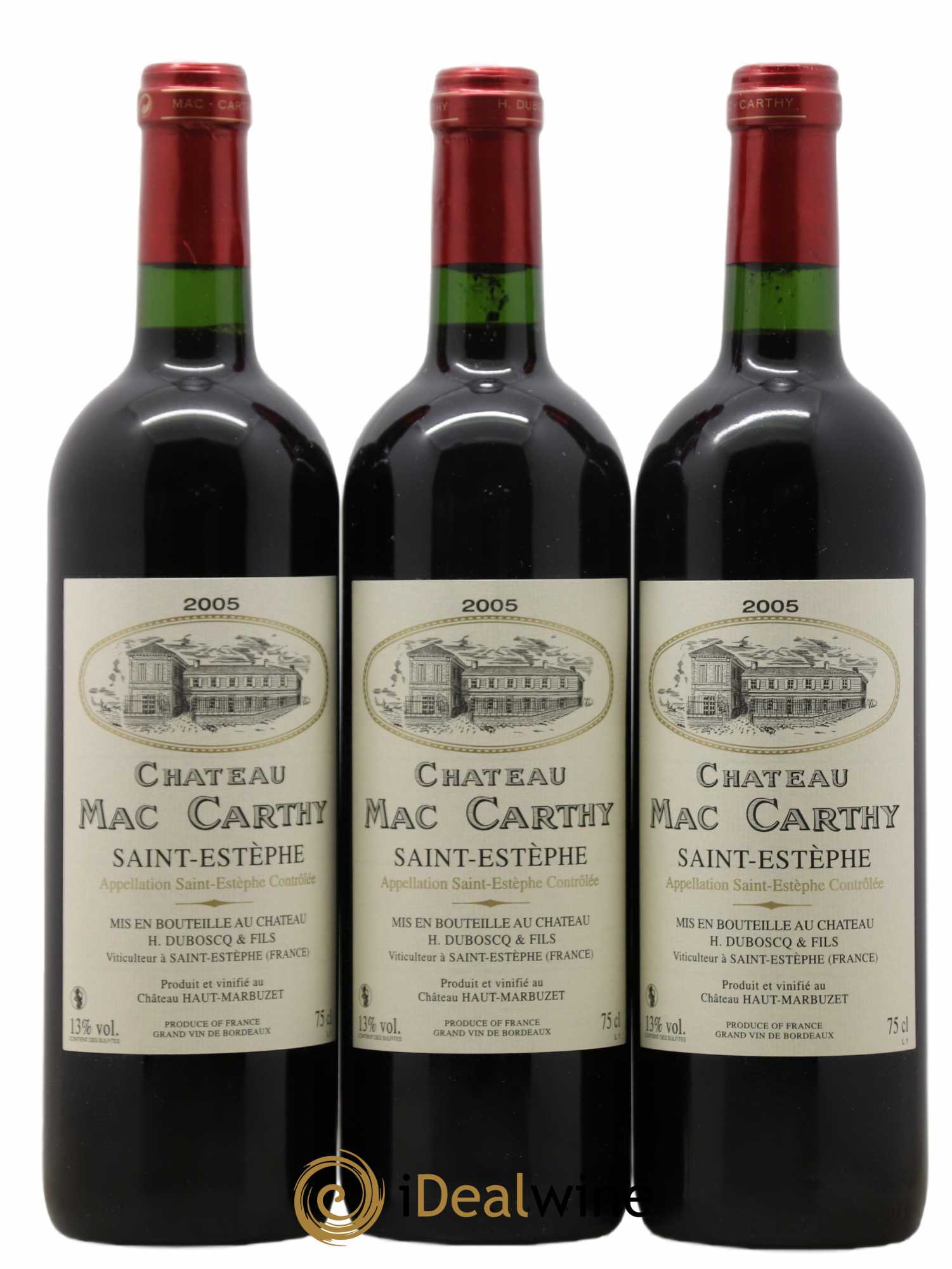 Saint-Estèphe Château Mac Carthy 2005 - Lot de 6 bouteilles - 2