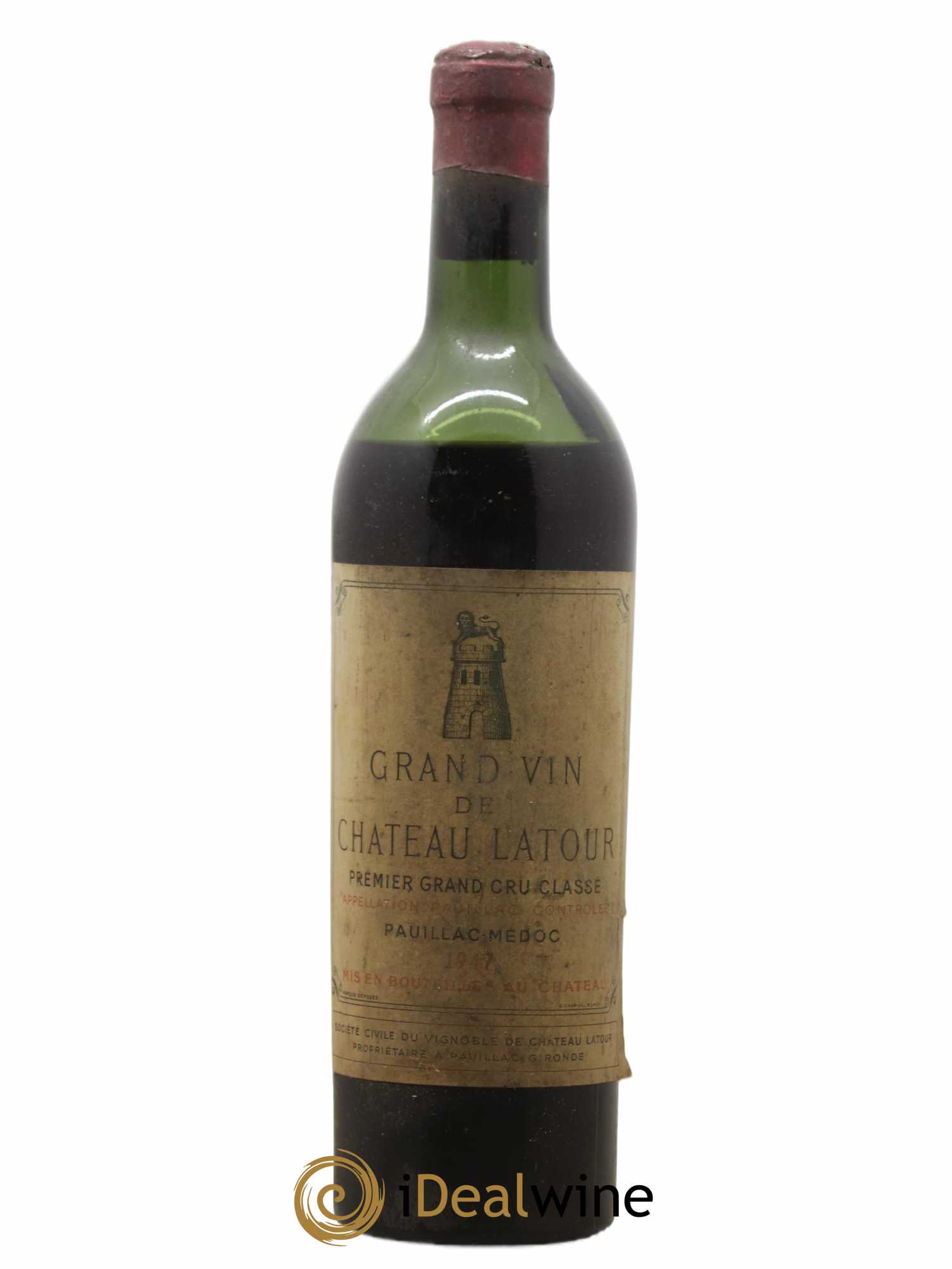 Château Latour 1er Grand Cru Classé 1947 - Lot de 1 bouteille - 0