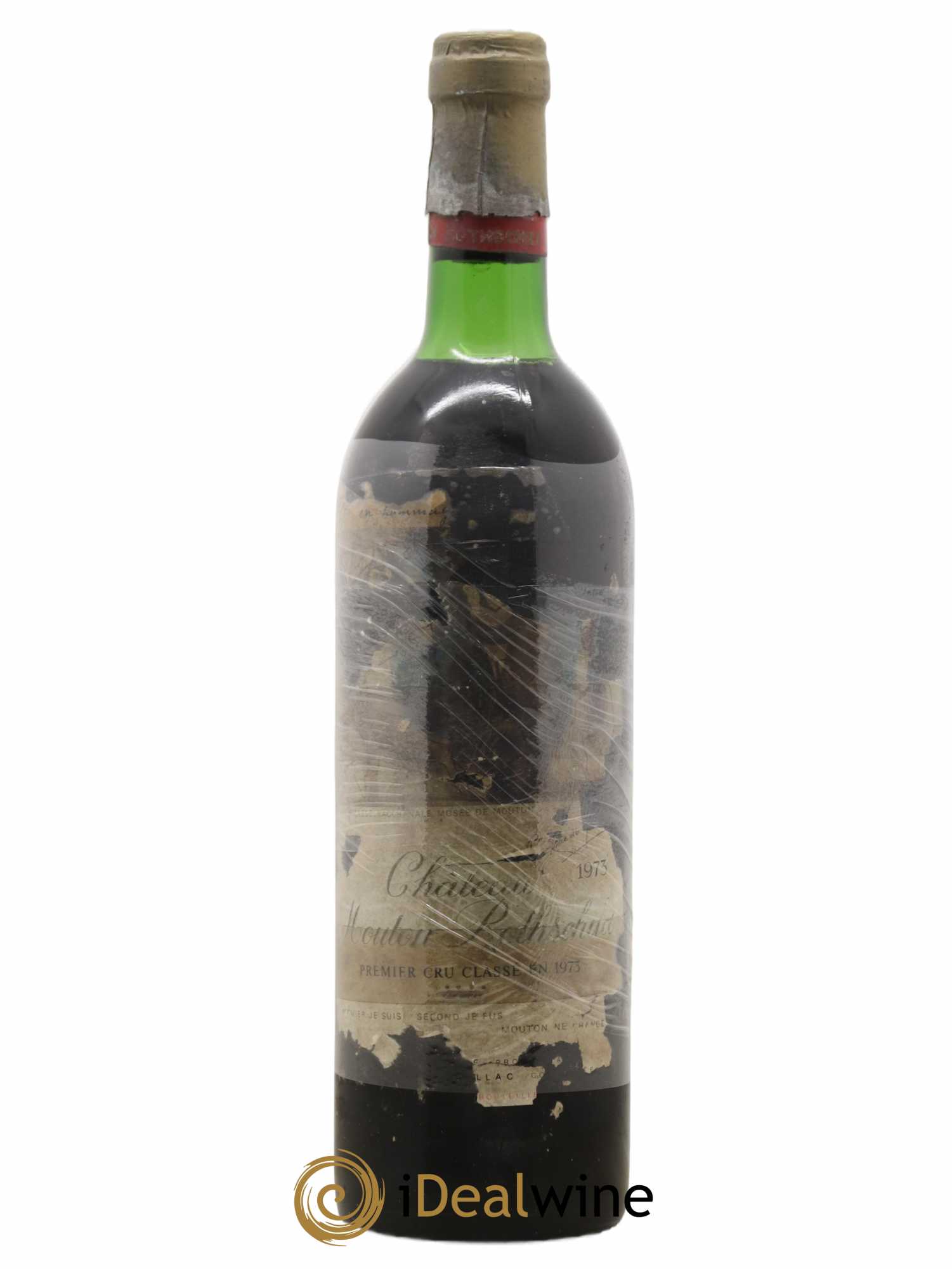 Château Mouton Rothschild 1er Grand Cru Classé 1973 - Lot de 1 bouteille - 0