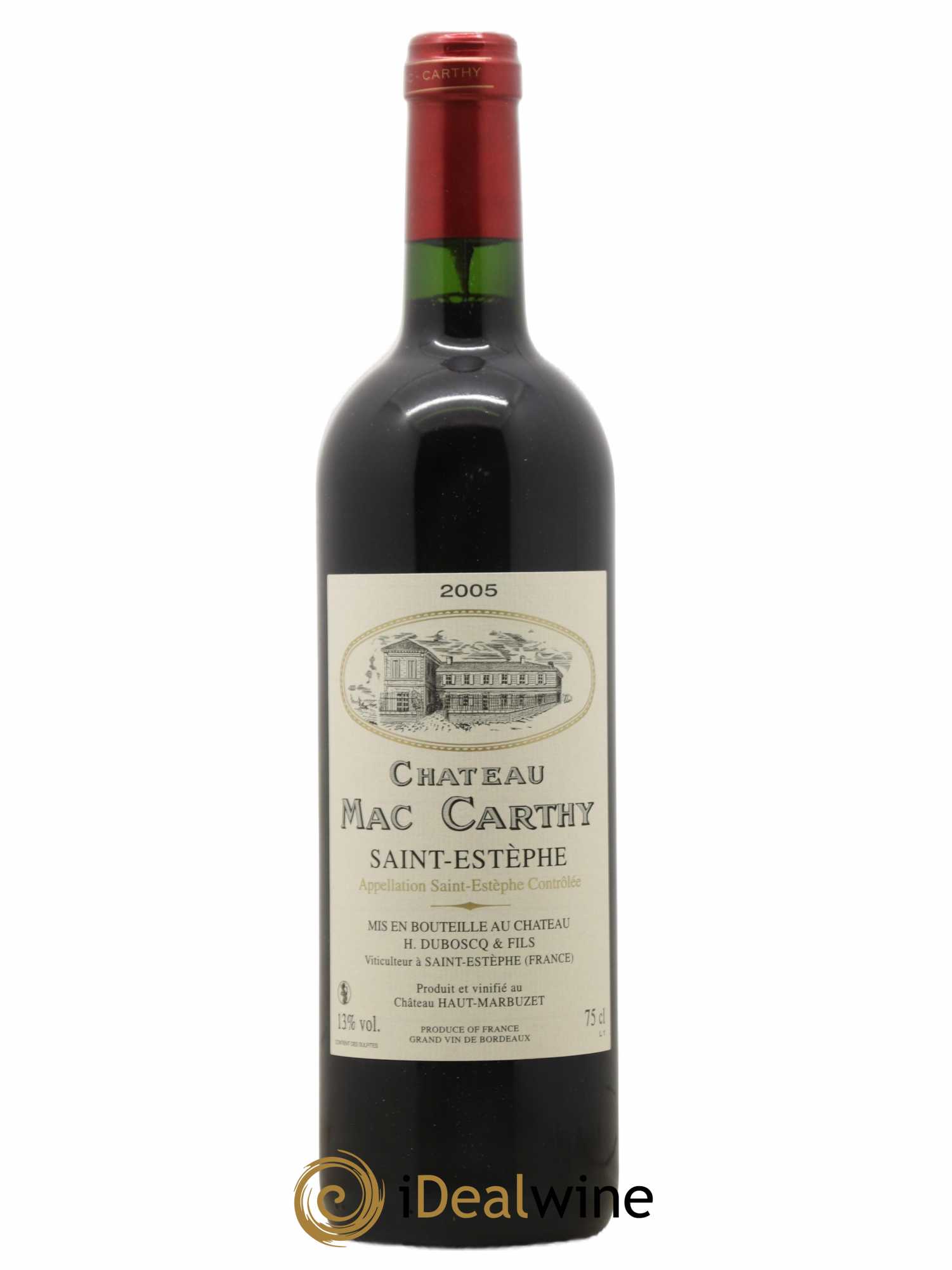 Saint-Estèphe Château Mac-Carthy 2005 - Lot de 1 bouteille - 0