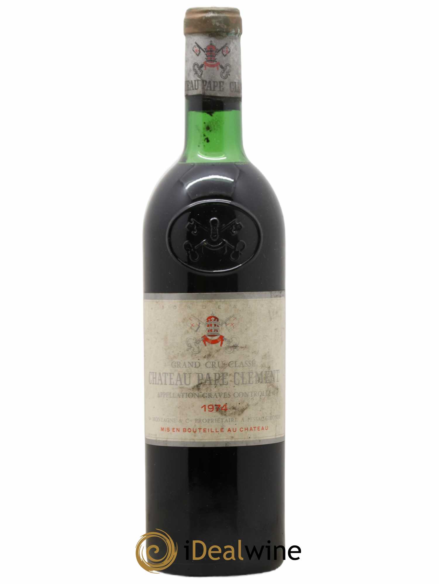 Château Pape Clément Cru Classé de Graves 1974 - Lot de 1 bouteille - 0