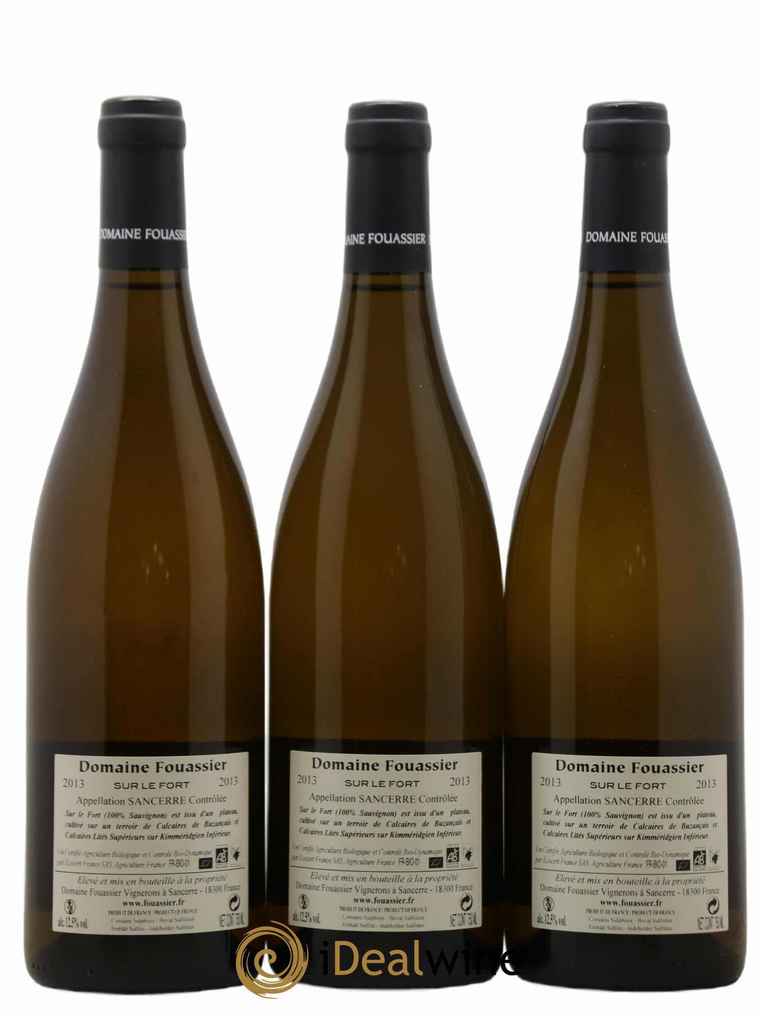 Sancerre Sur Le Fort Domaine Fouassier (sans prix de réserve) 2013 - Posten von 6 Flaschen - 2