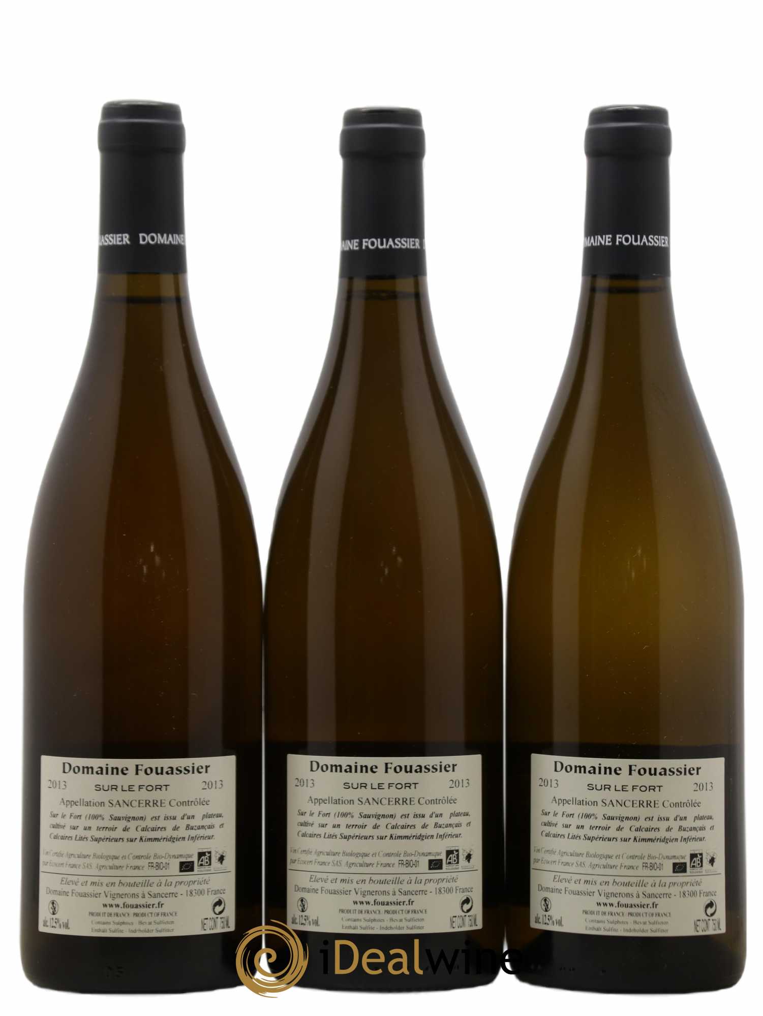 Sancerre Sur Le Fort Domaine Fouassier (sans prix de réserve) 2013 - Posten von 3 Flaschen - 1