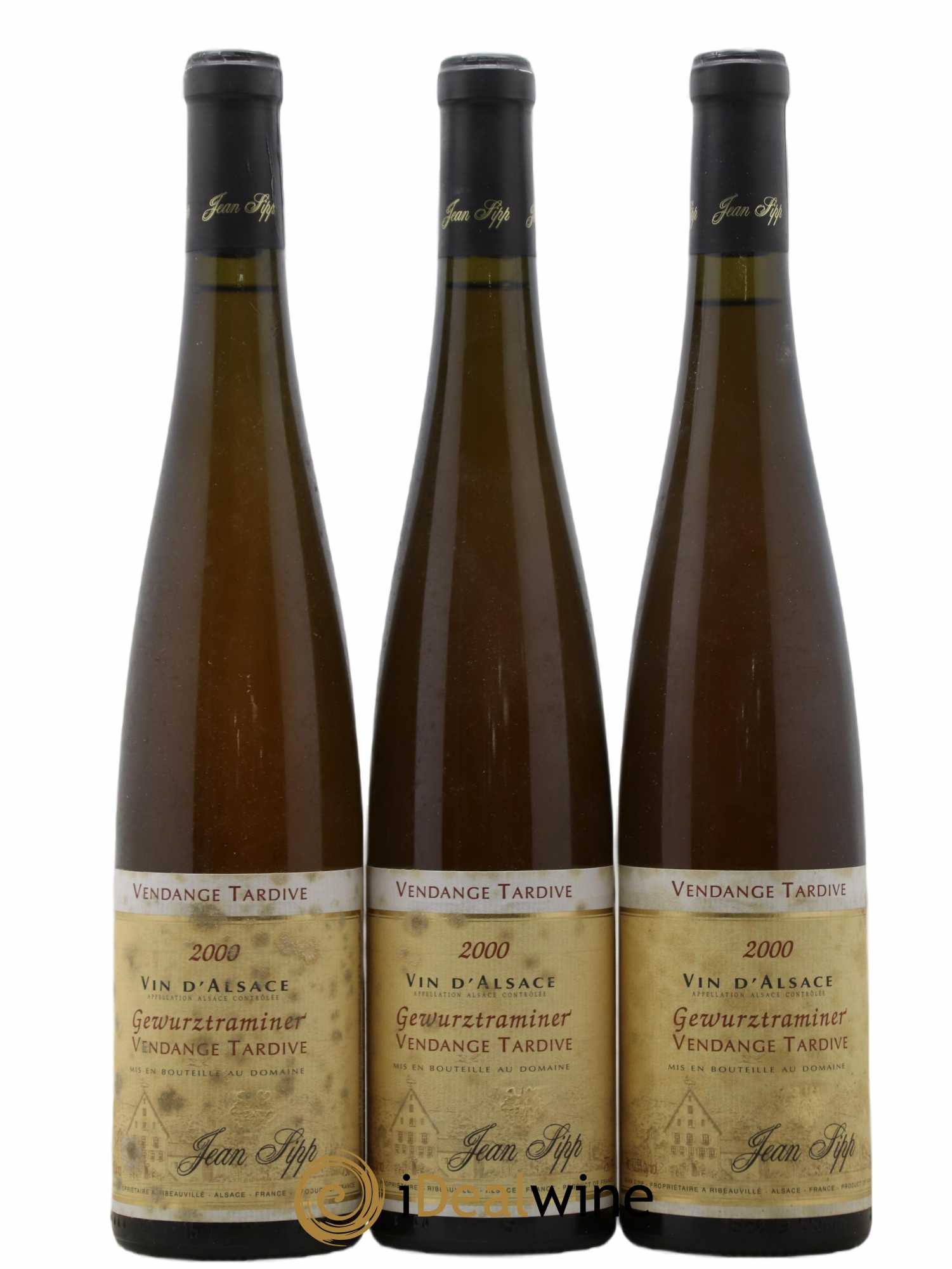 Gewurztraminer Vendanges Tardives Jean Sipp 2000 - Lotto di 3 bottiglie - 0