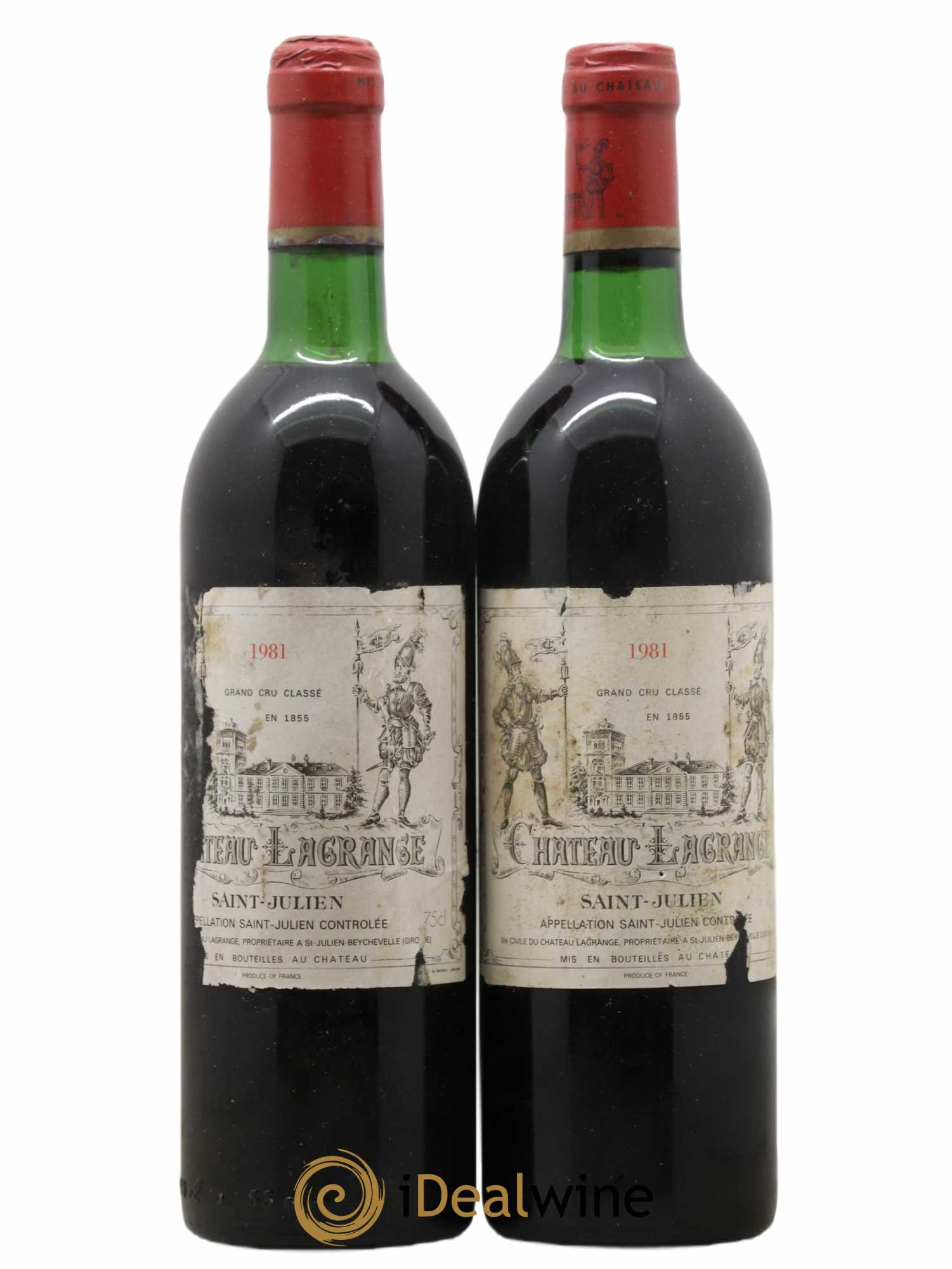 Château Lagrange 3ème Grand Cru Classé 1981 - Lot de 2 bouteilles - 0