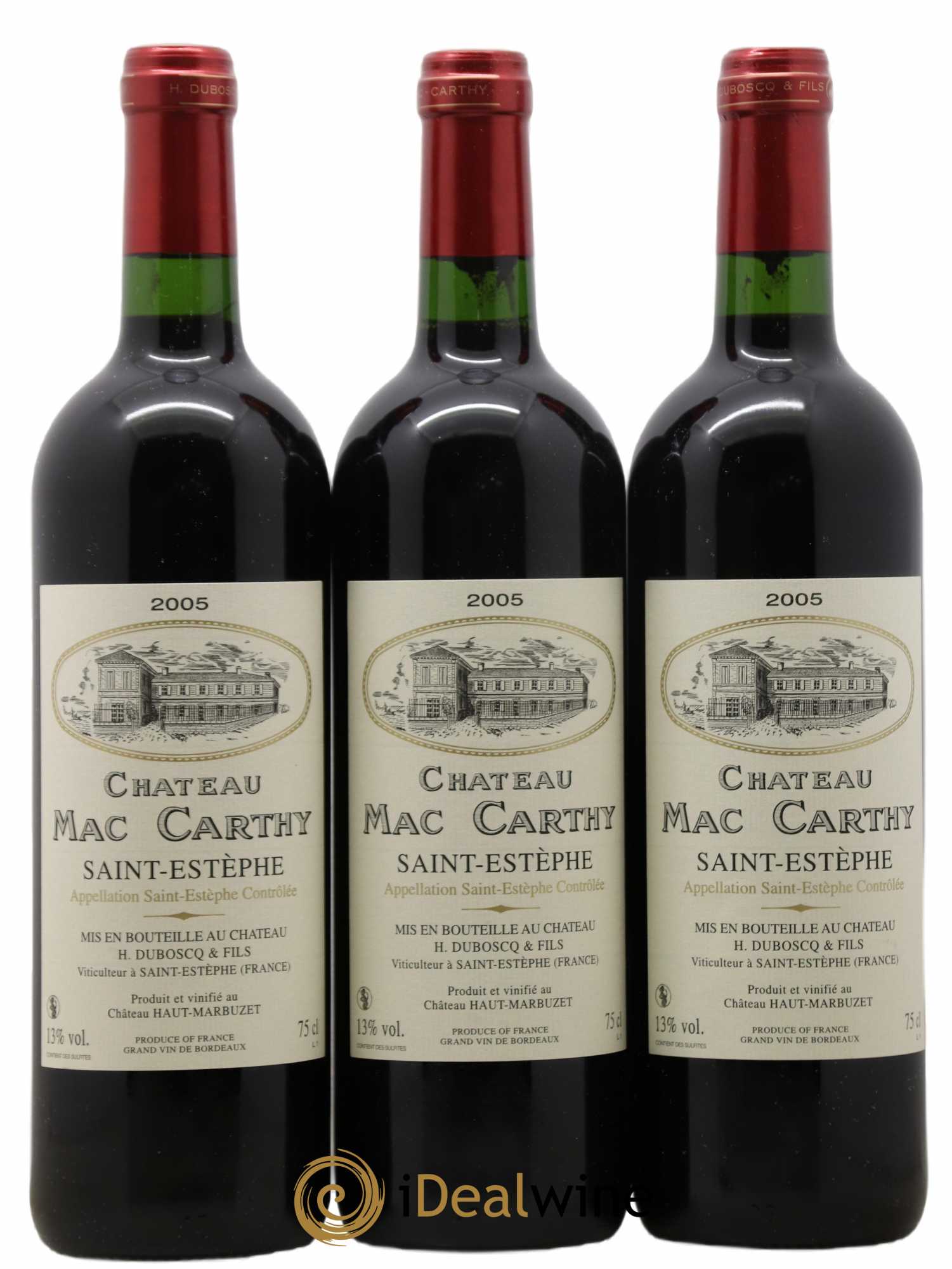 Saint-Estèphe Château Mac Carthy 2005 - Lot de 6 bouteilles - 2