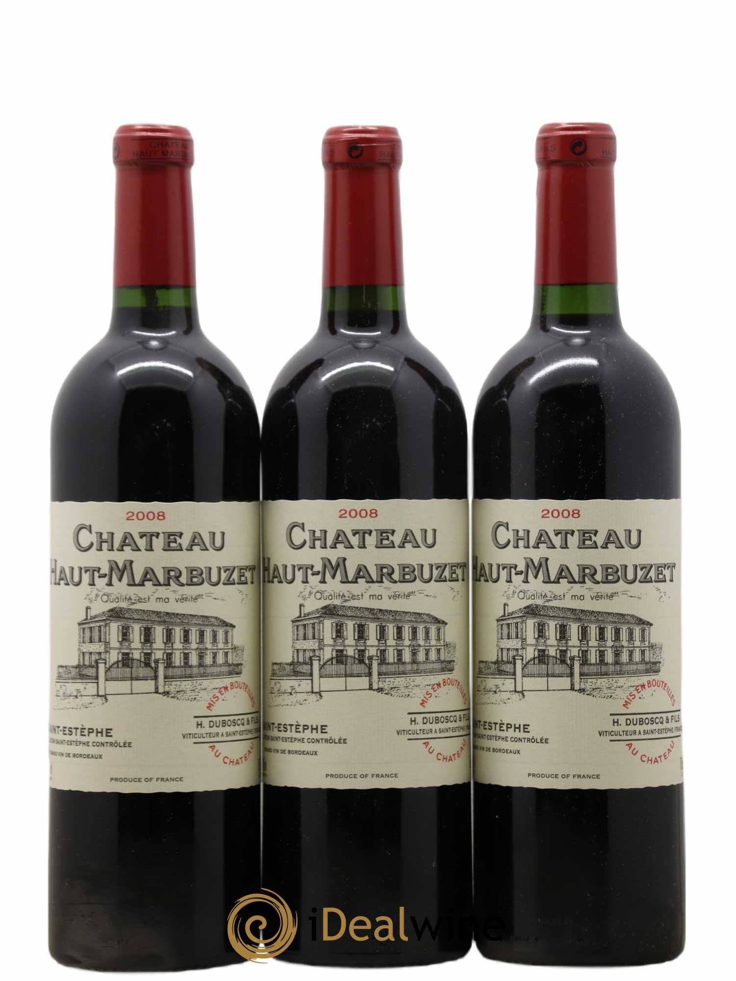Château Haut Marbuzet 2008 - Lot of 6 bottles - 1