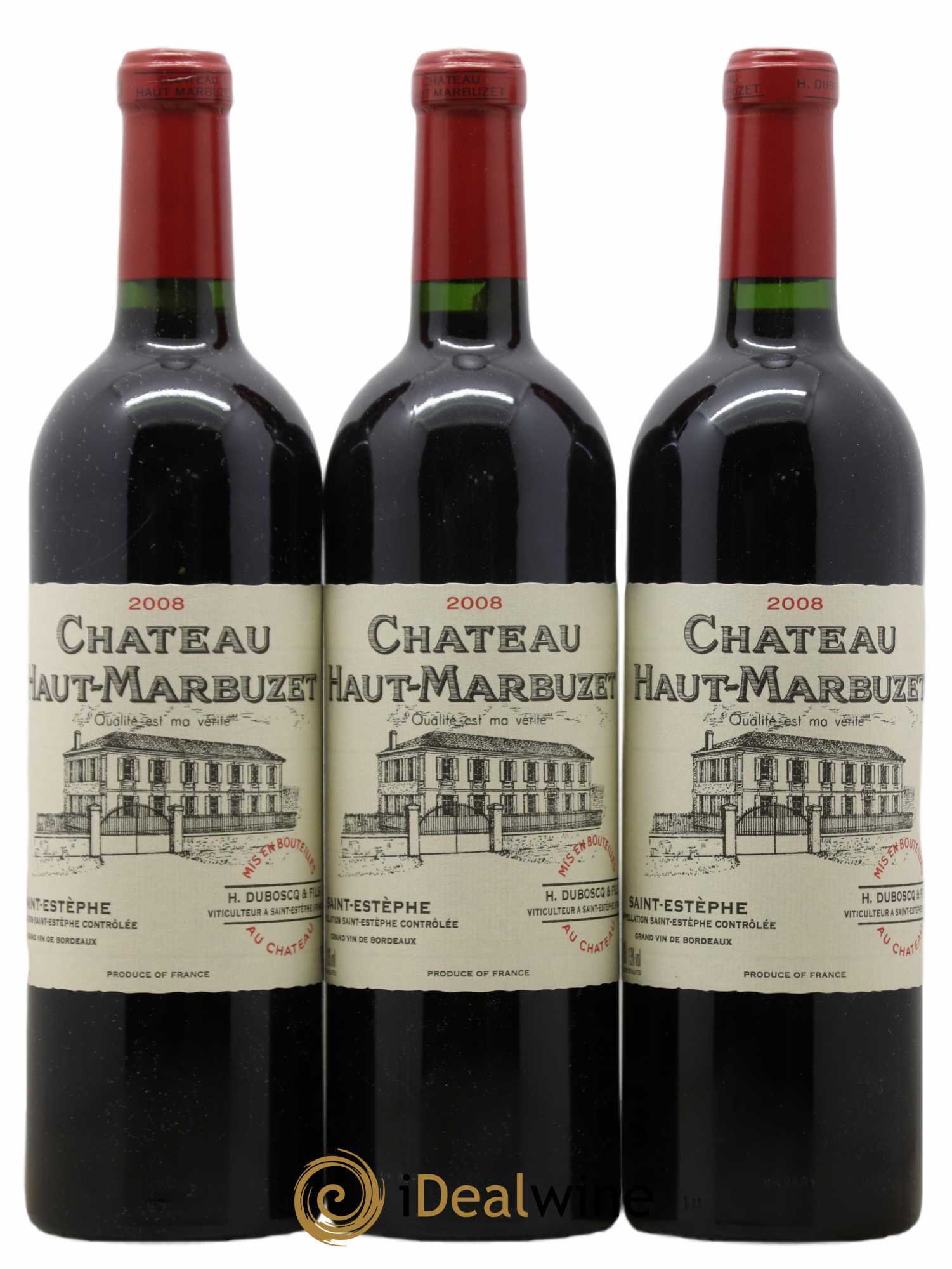 Château Haut Marbuzet 2008 - Lot of 6 bottles - 1